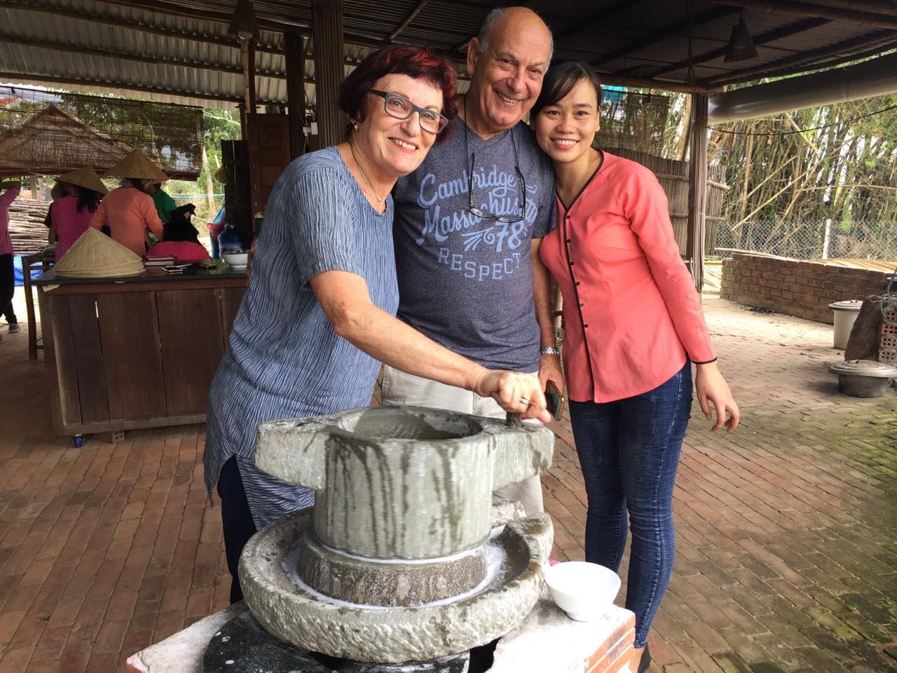 Tra Que Water Wheel Package 3 in 1 - Farming, Buffalo, Rice paper making and Cooking