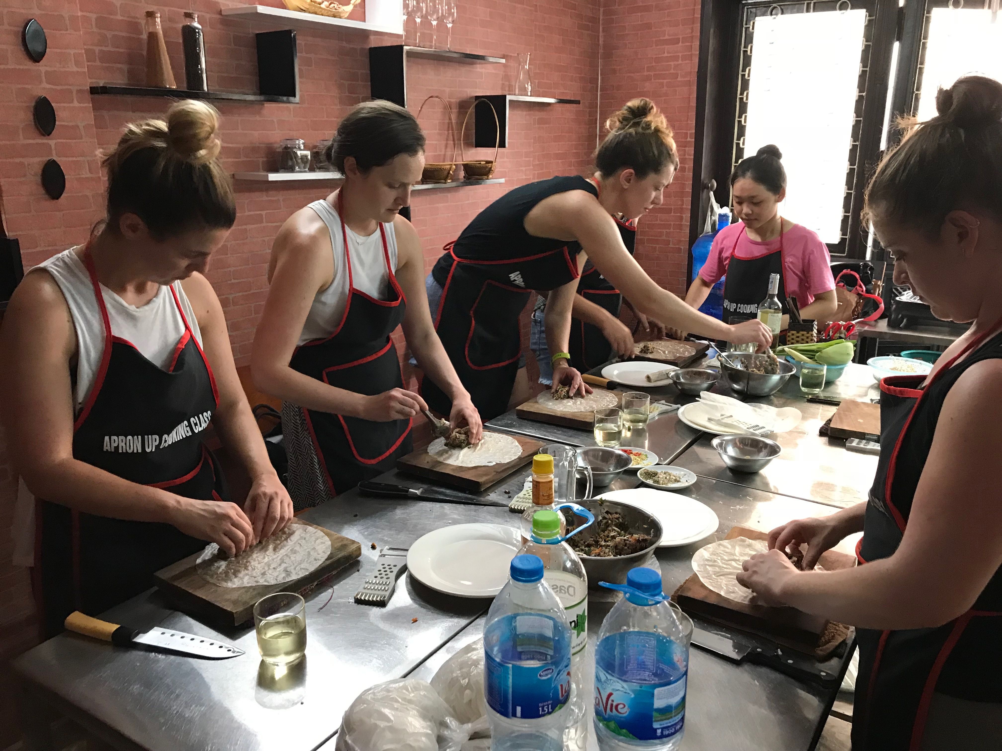 Apron Up Cooking Class 5 Dishes Traditional Hanoian Cuisine Cooking