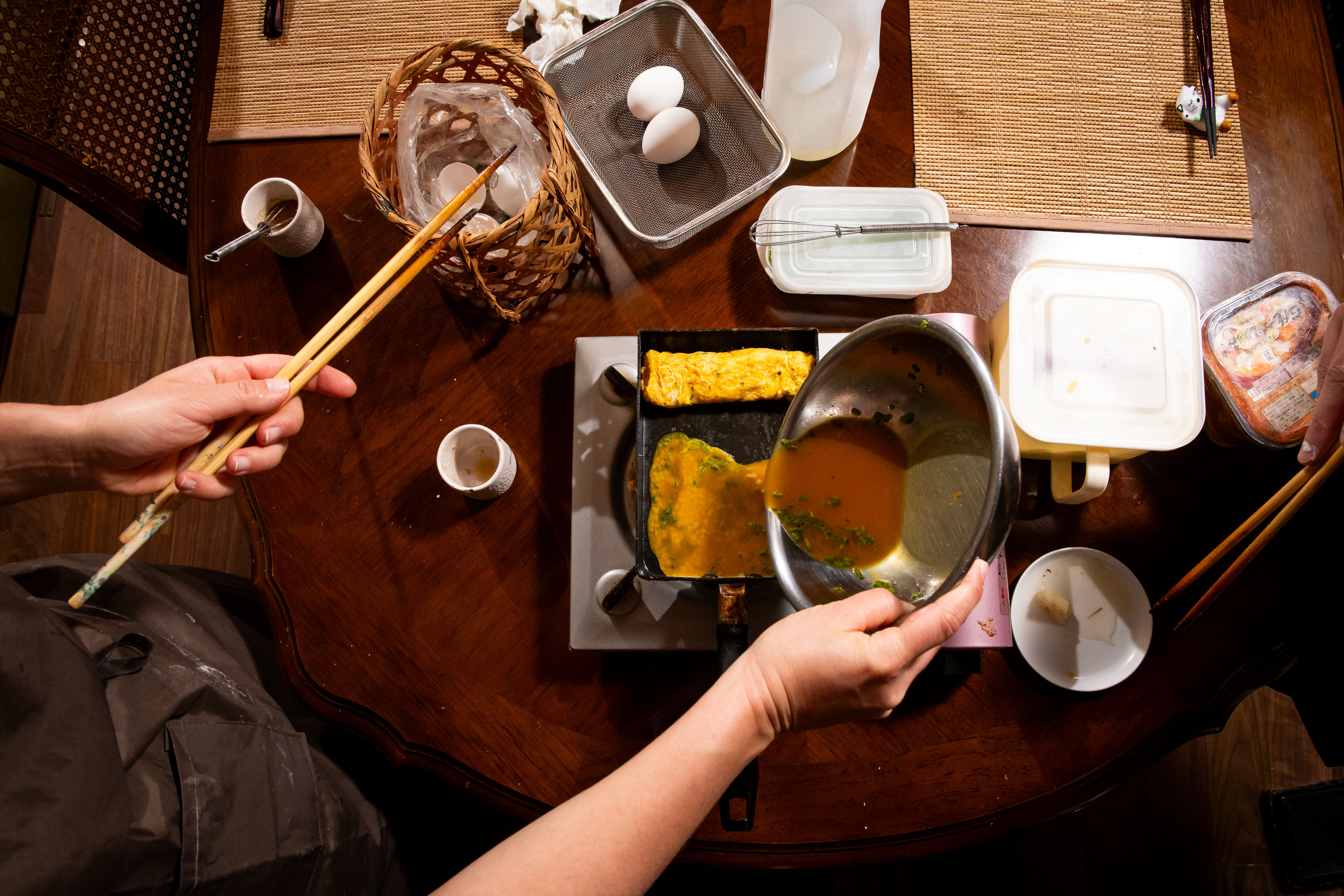 Traditional Tokyo Home Cooking: Handmade Udon, Tempura & Omelette
