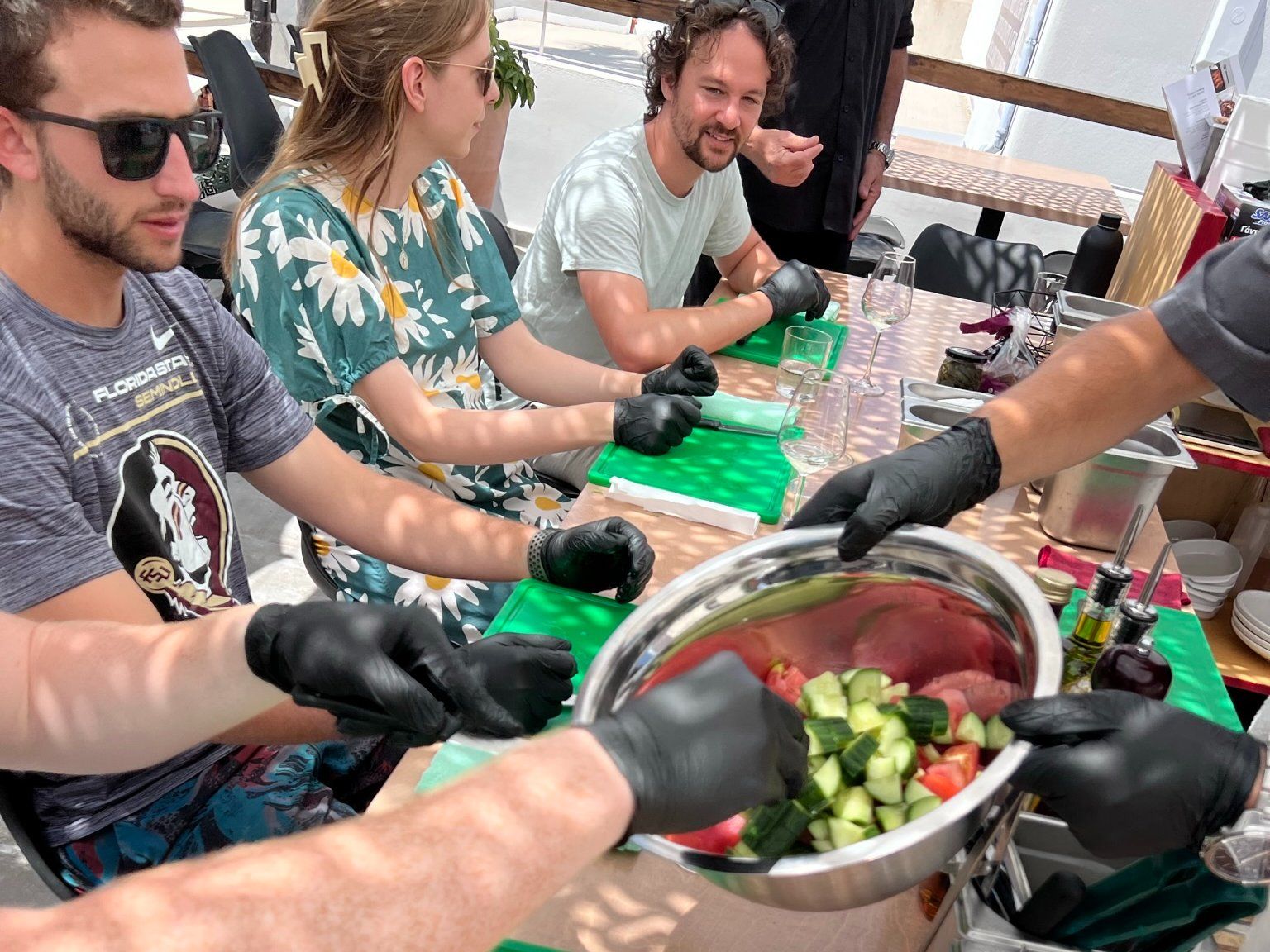 Vegan Cooking Class with Wine Pairing in Santorini
