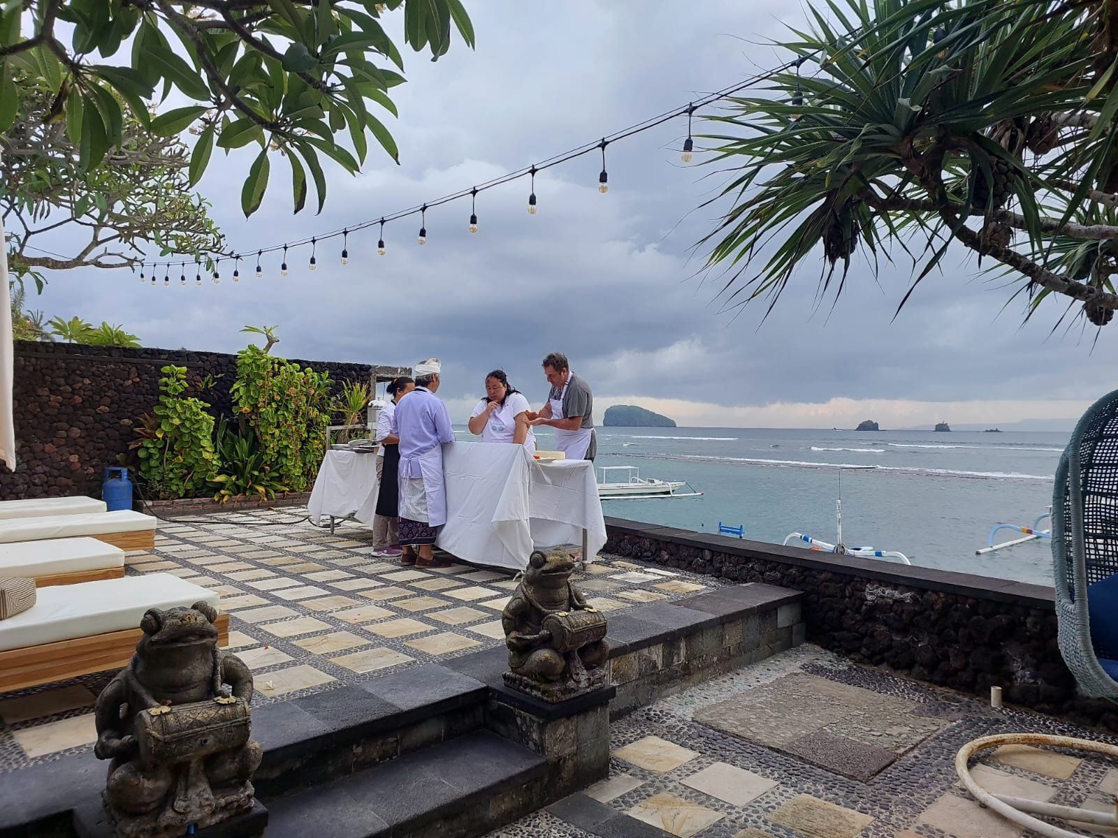 A Three-Course Balinese Culinary Experience at the Seaside Restaurant