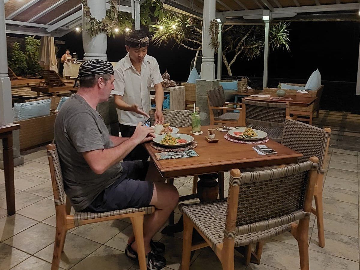 A Three-Course Balinese Culinary Experience at the Seaside Restaurant