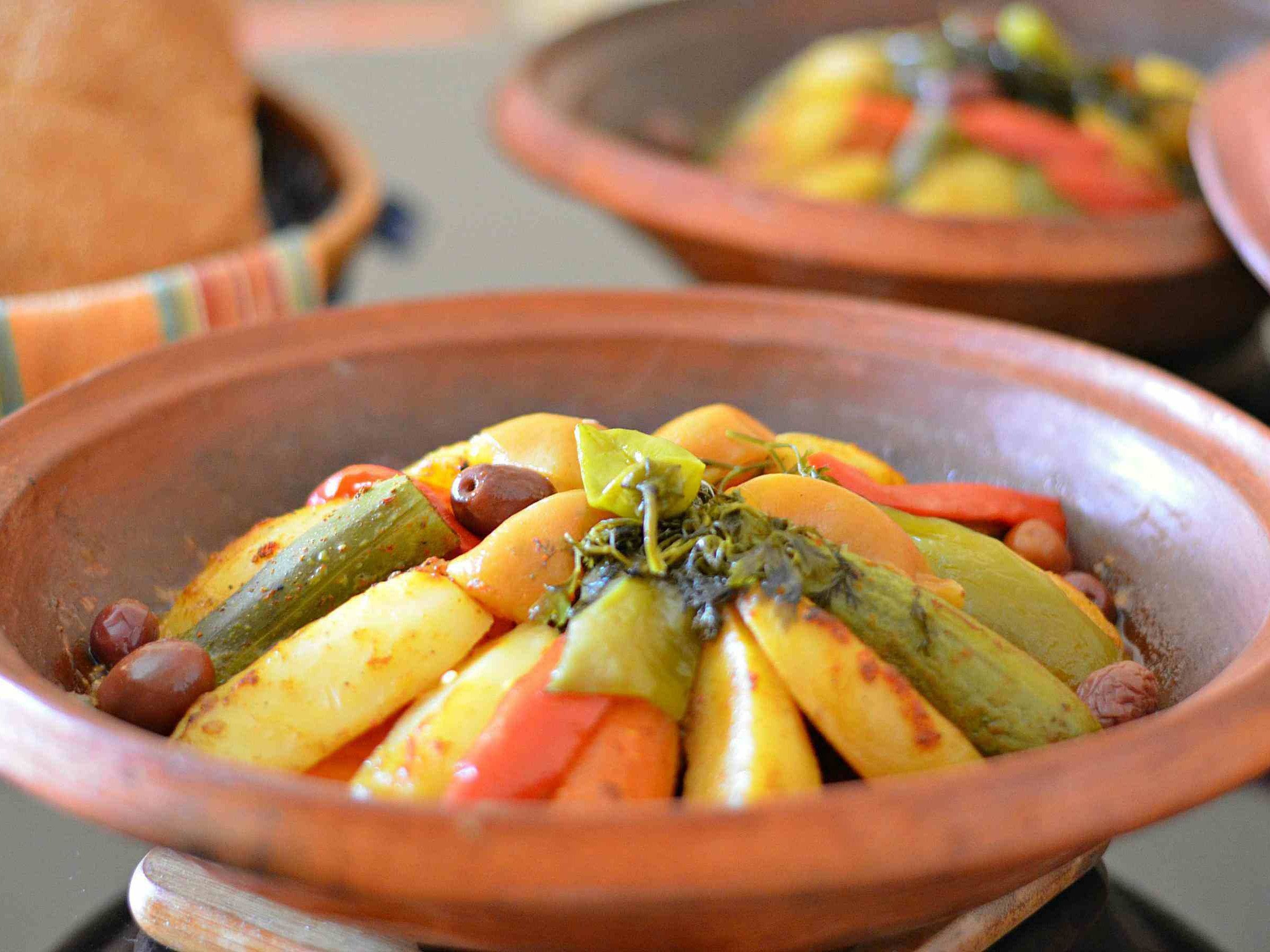 Pro Fez Cooking Class Vegan Moroccan Tagine Cooking Class with Spicy Salads and a Medina Souk