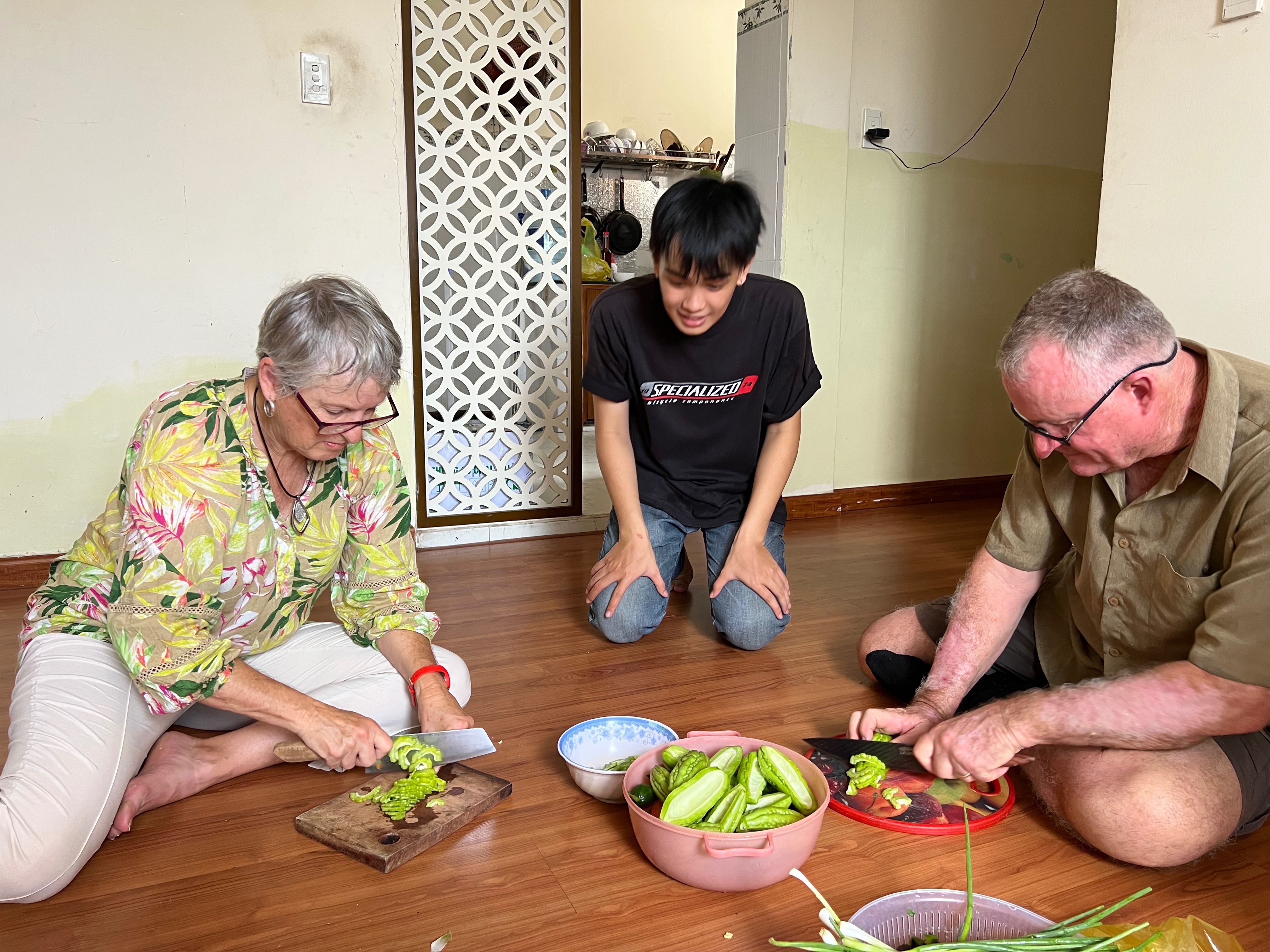Vietnamese Charity Cooking Class For People In Need