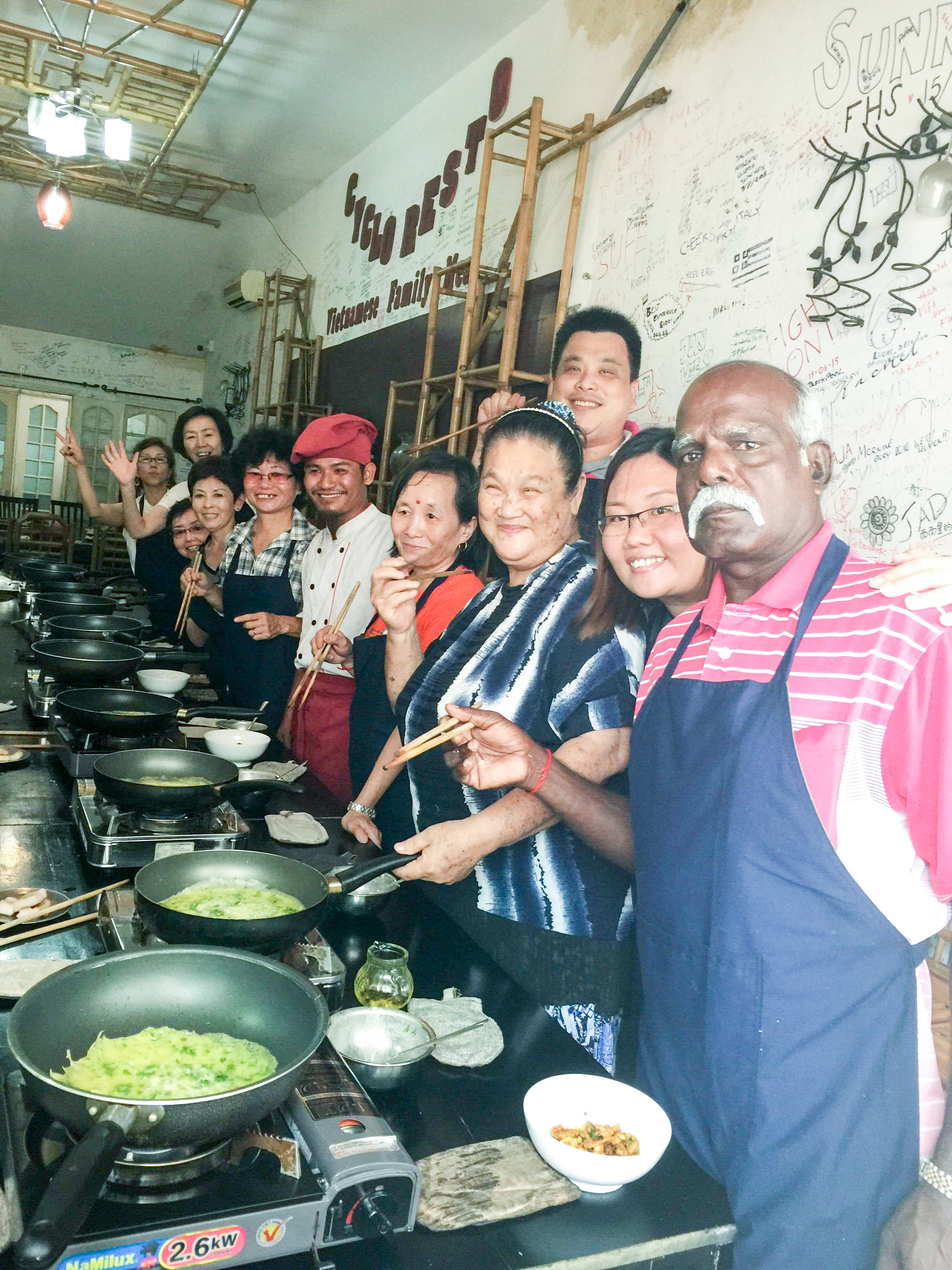 Vietnamese Cooking with Chef Vu Including Cyclo in Ho Chi Minh City