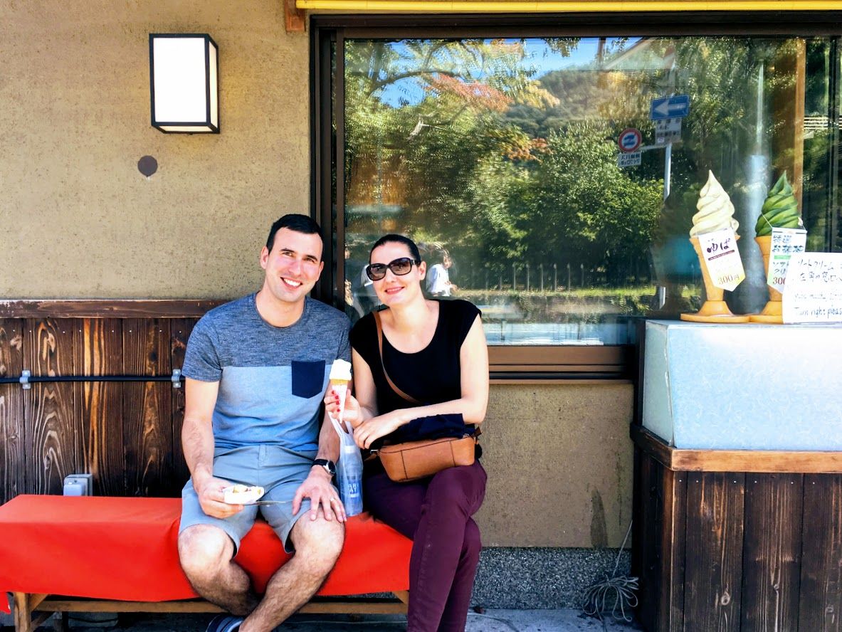Walking Food Tour in Kyoto Arashiyama Bamboo Forest and Tenryuji Temple Area