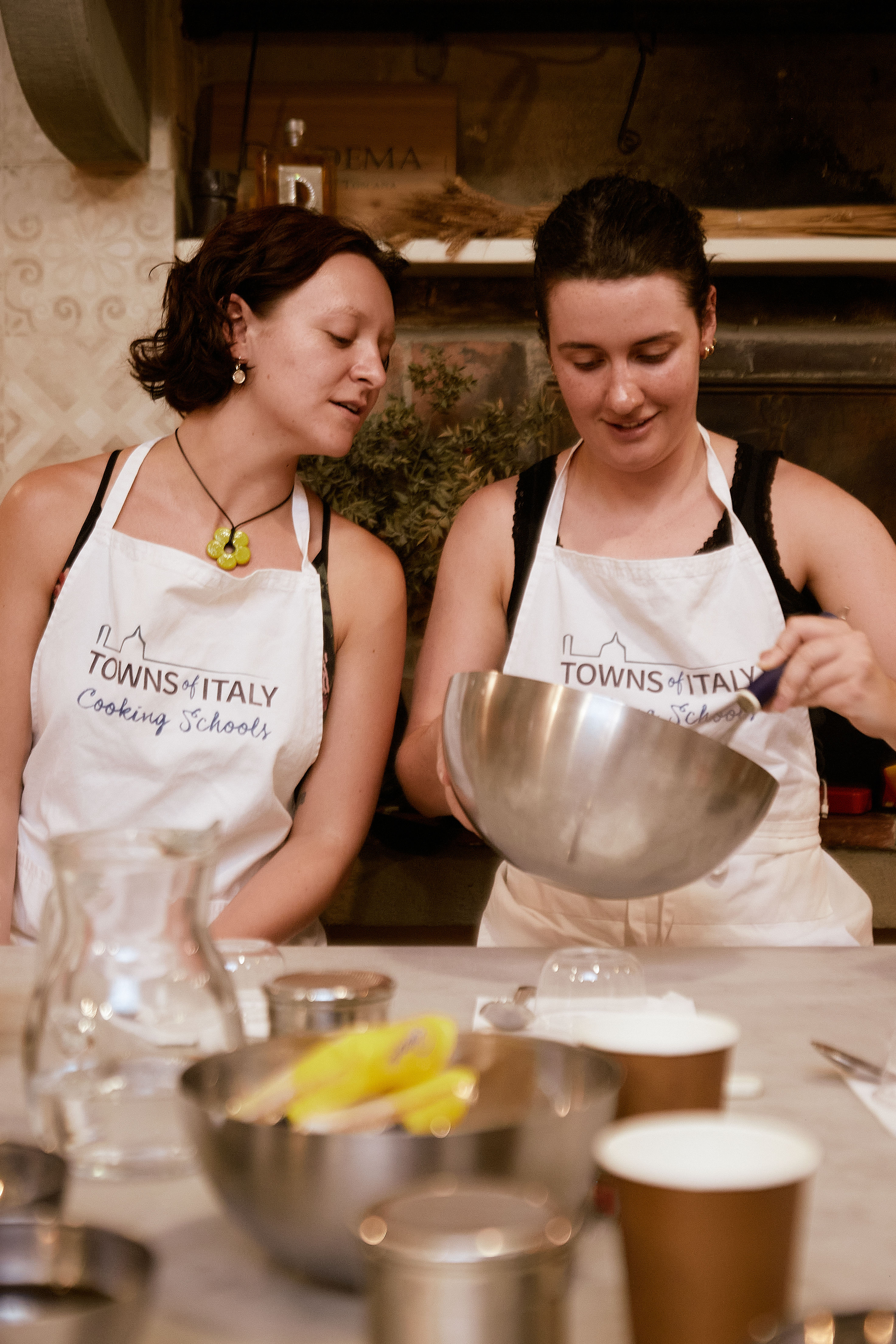 Tuscan Market Tour with Pasta Class, Tiramisu, and Wine Tasting