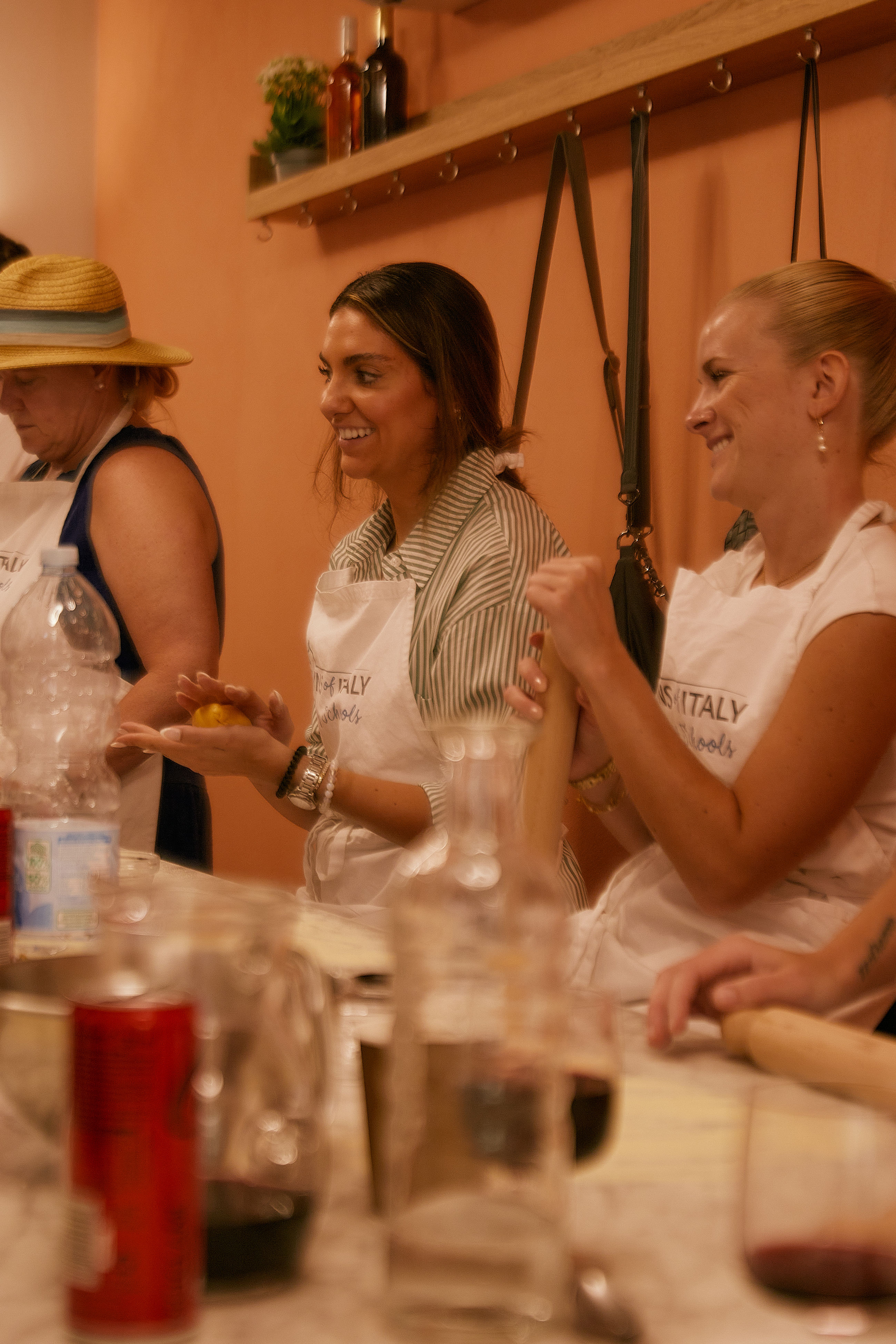 Tuscan Market Tour with Pasta Class, Tiramisu, and Wine Tasting
