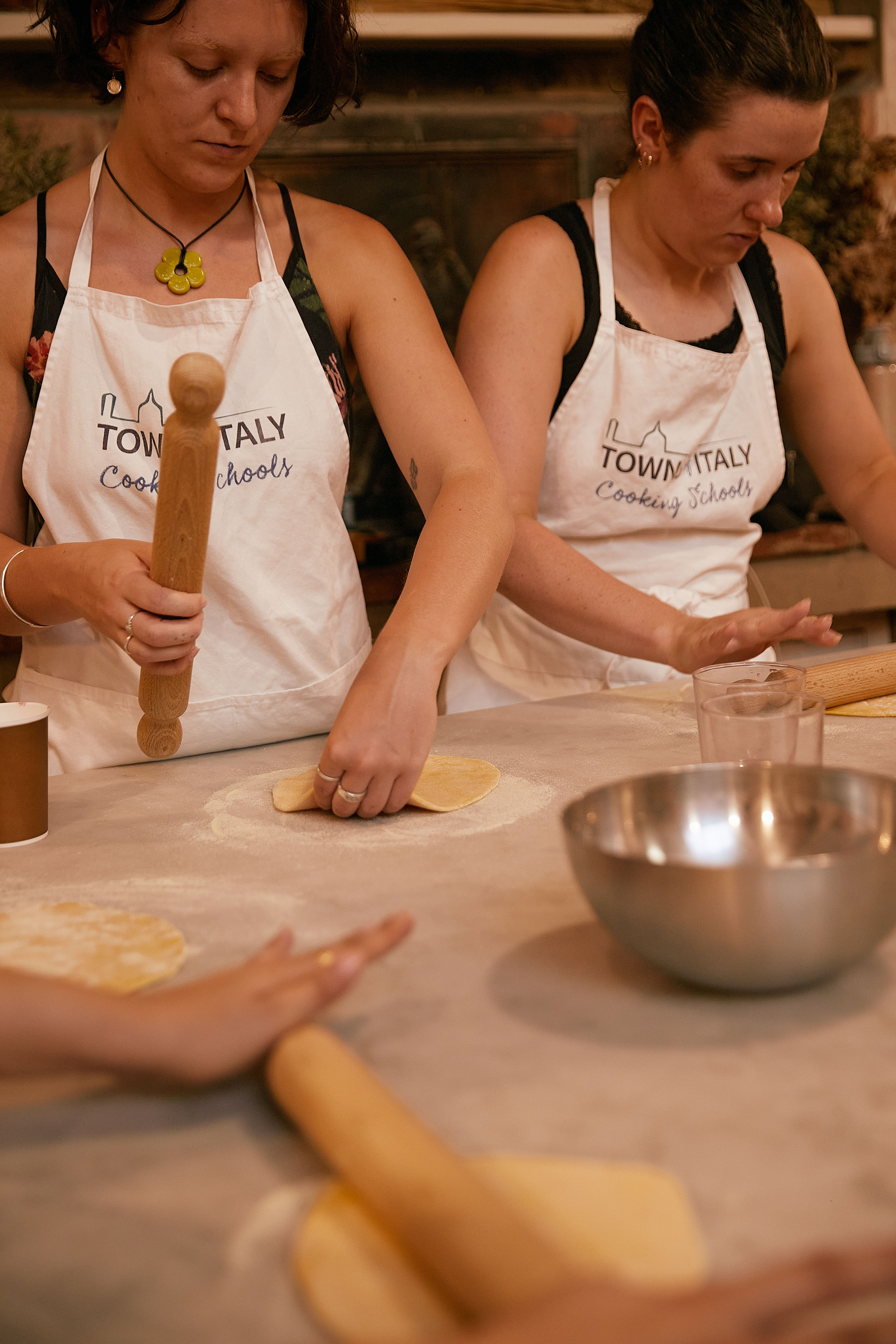 Tuscan Market Tour with Pasta Class, Tiramisu, and Wine Tasting