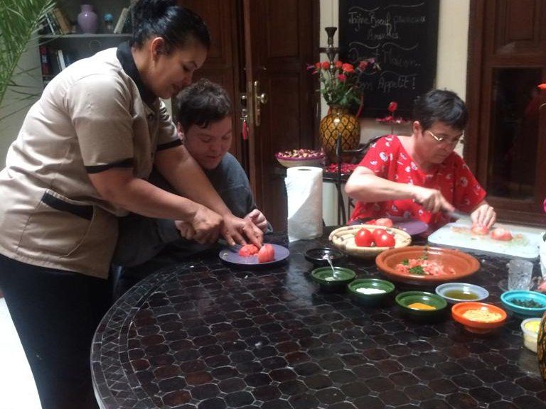 White Flowers Cooking Class at Medina with Local Family