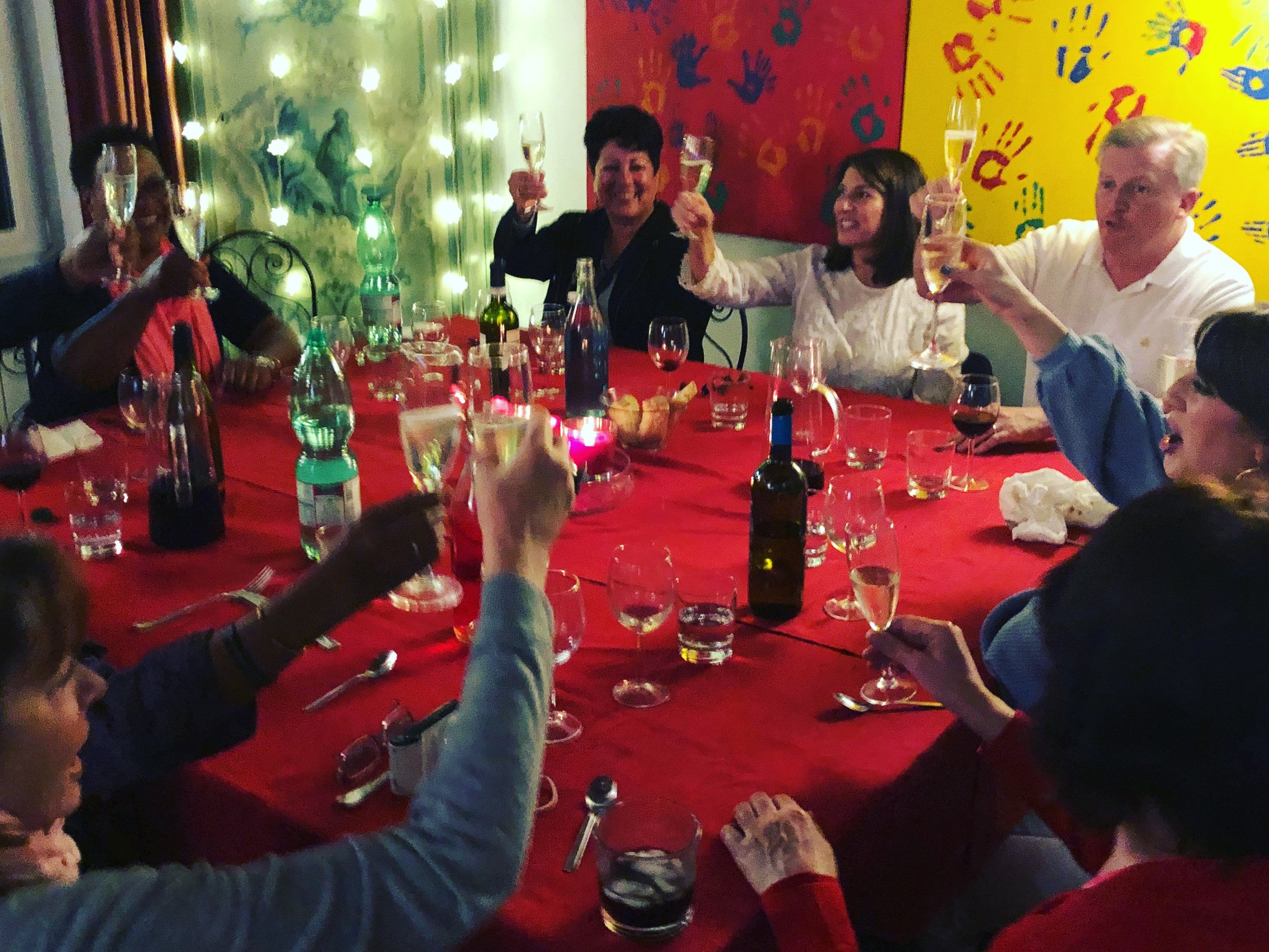 Wine and Dinner at Our Roman Home