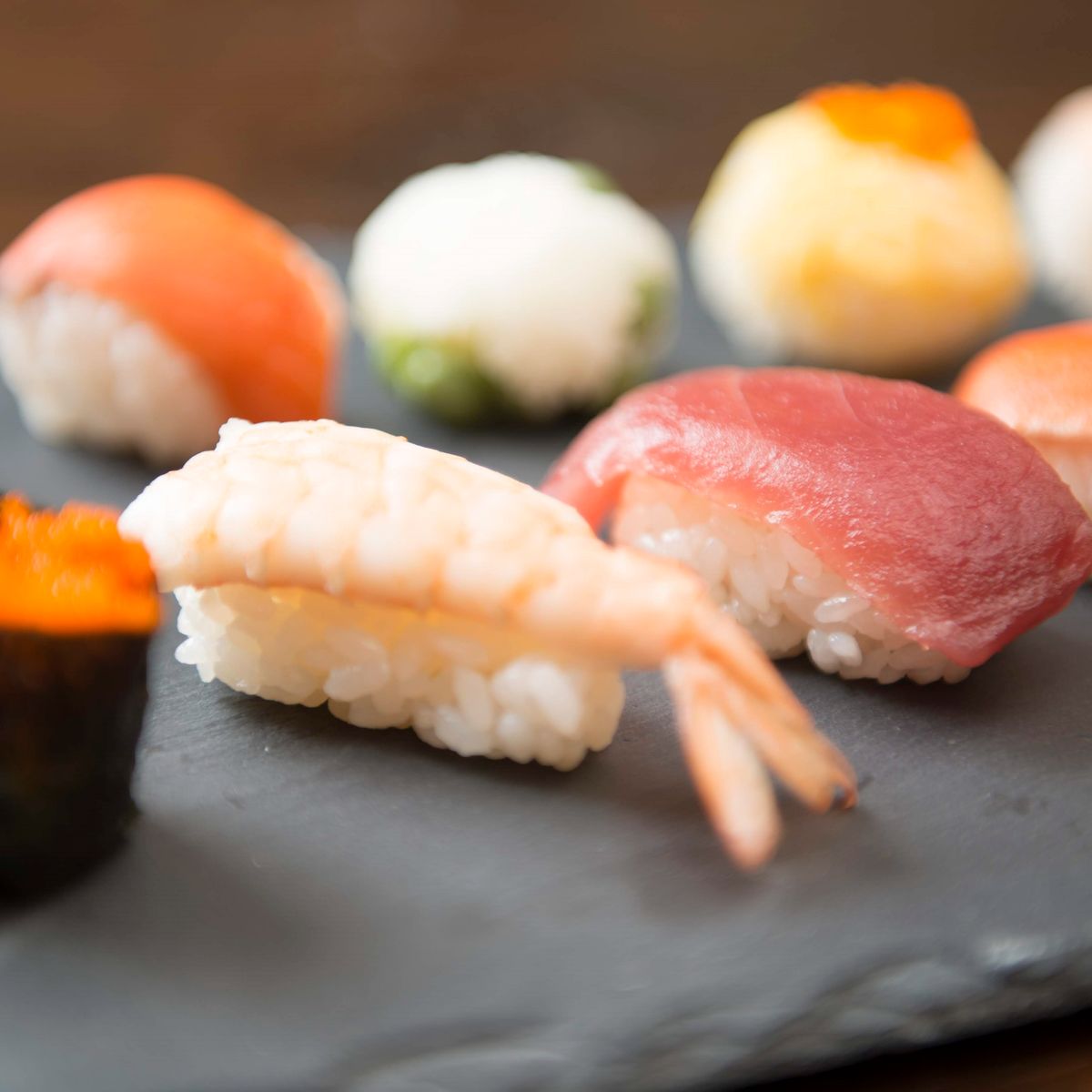 3 Kinds of Sushi, Japanese Steamed Egg Custard and Miso Soup in Home Cooking Studio