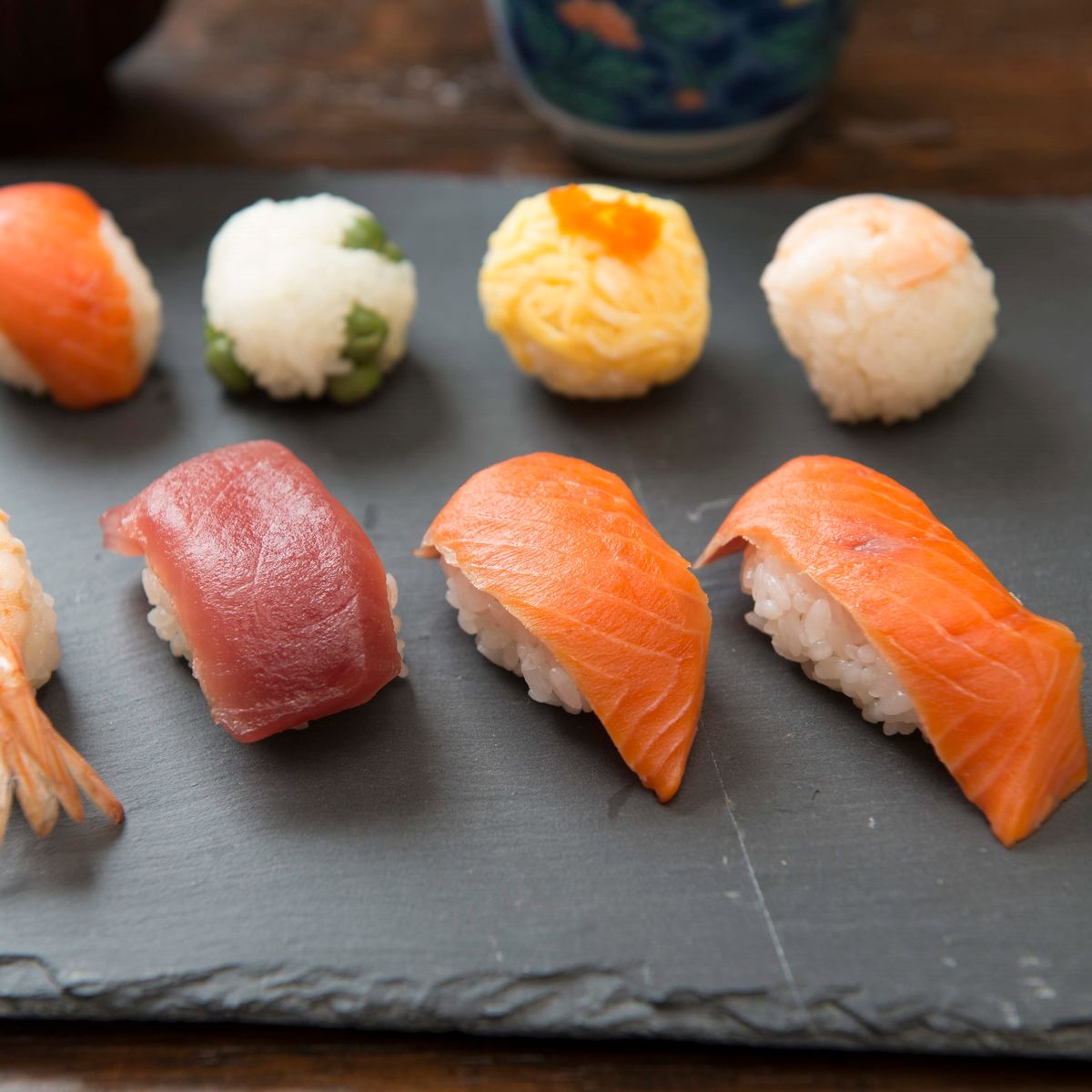3 Kinds of Sushi, Japanese Steamed Egg Custard and Miso Soup in Home Cooking Studio