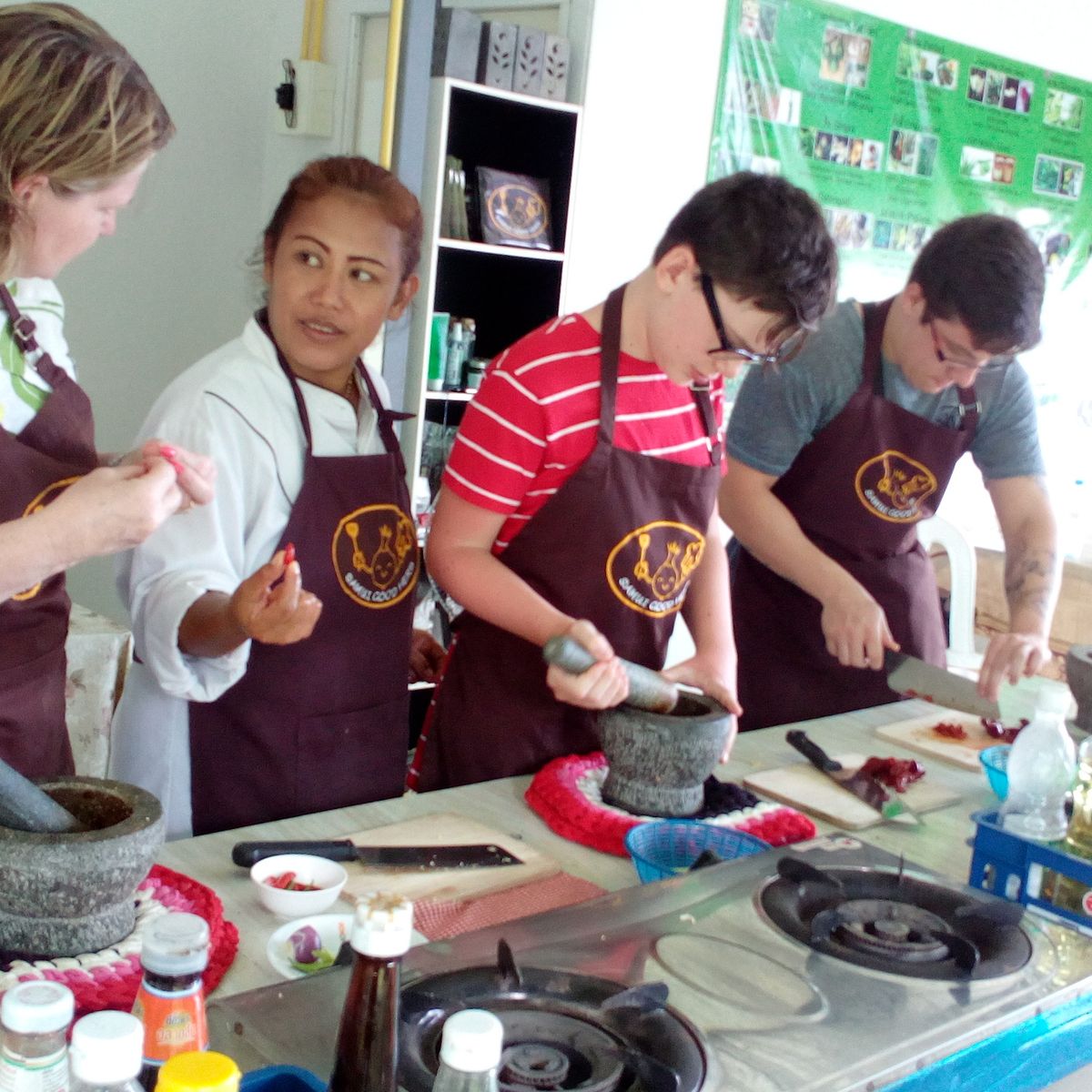 Thai Cooking Class with Organic Herb Garden Tour or Market Tour