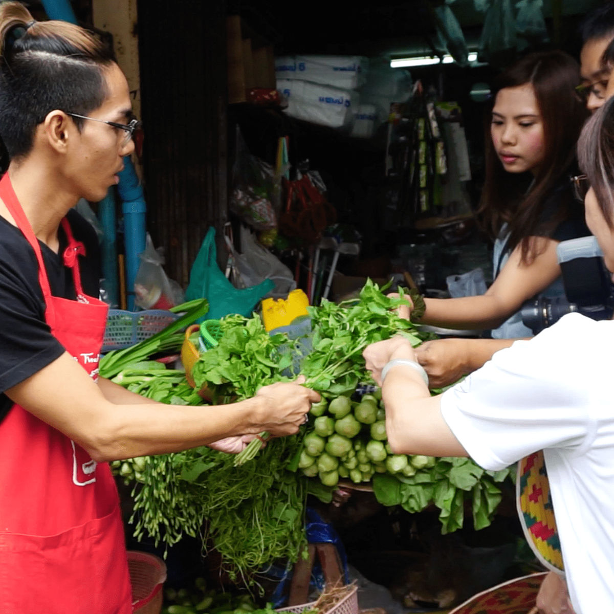 Thai Cooking Class with Morning Market Shopping and Tour in Silom