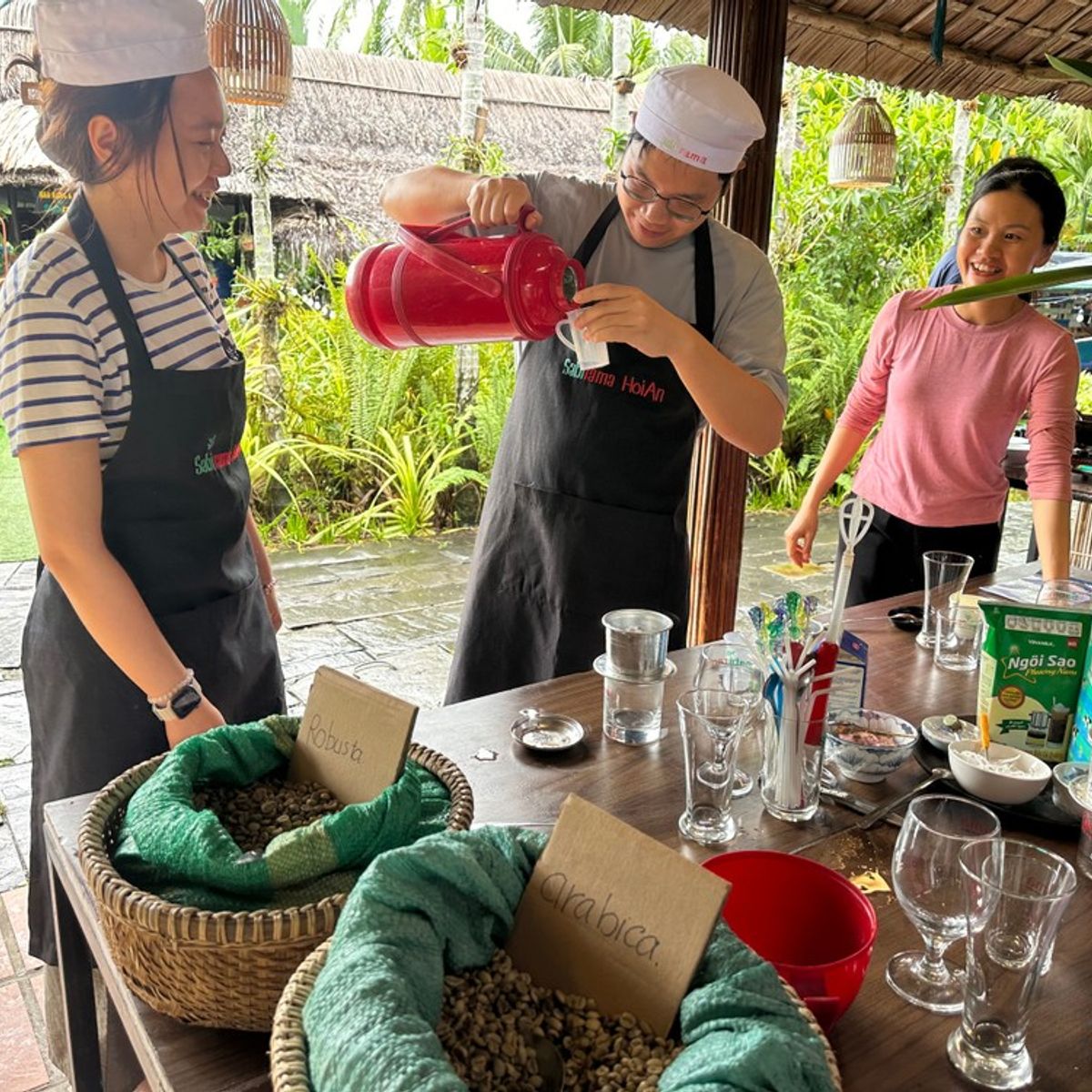 A Taste of Tradition: Coffee Workshop with Bask Boat Experience, Lantern Making Class or Massage
