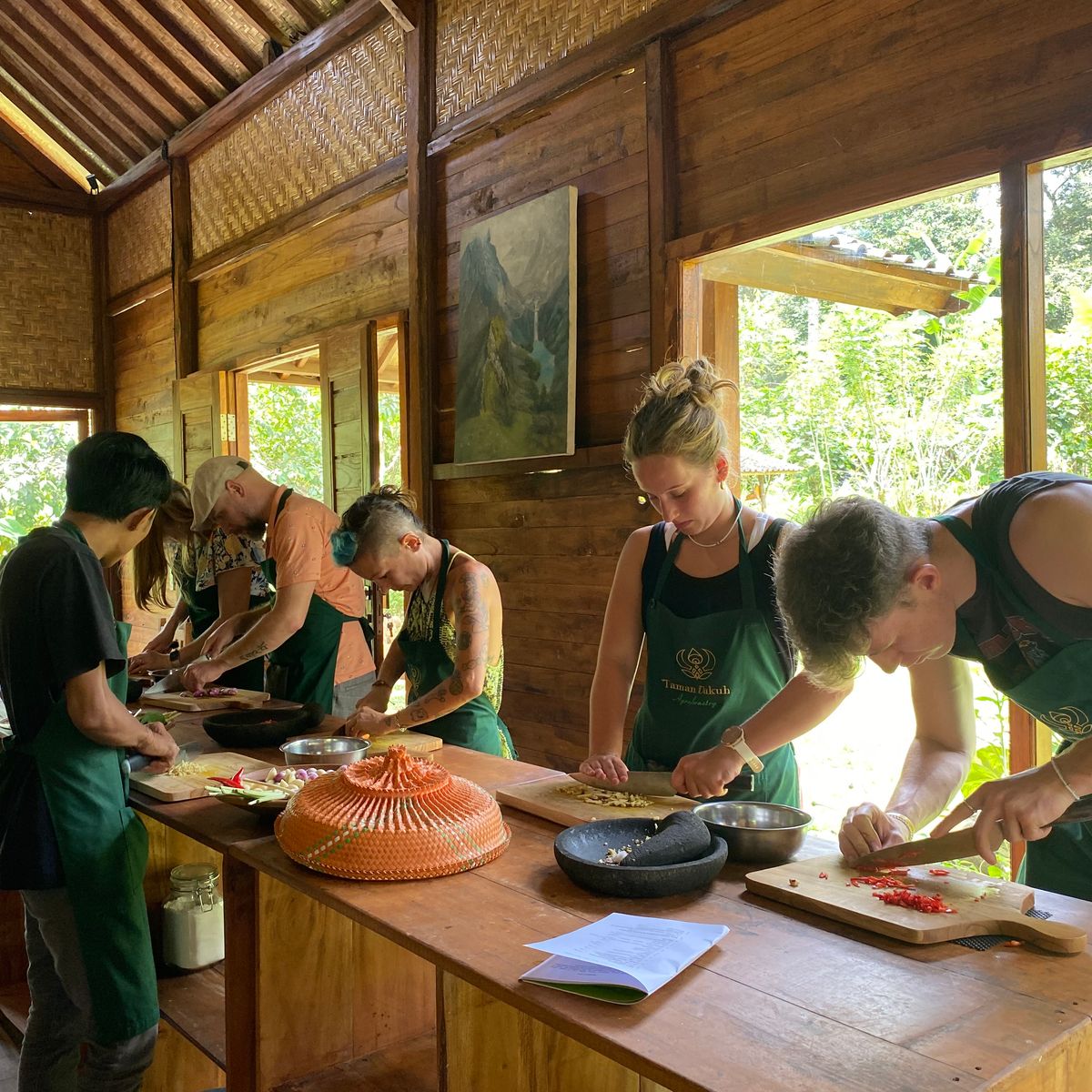 Advanced Balinese Cooking Class on Organic Farm - Morning Class