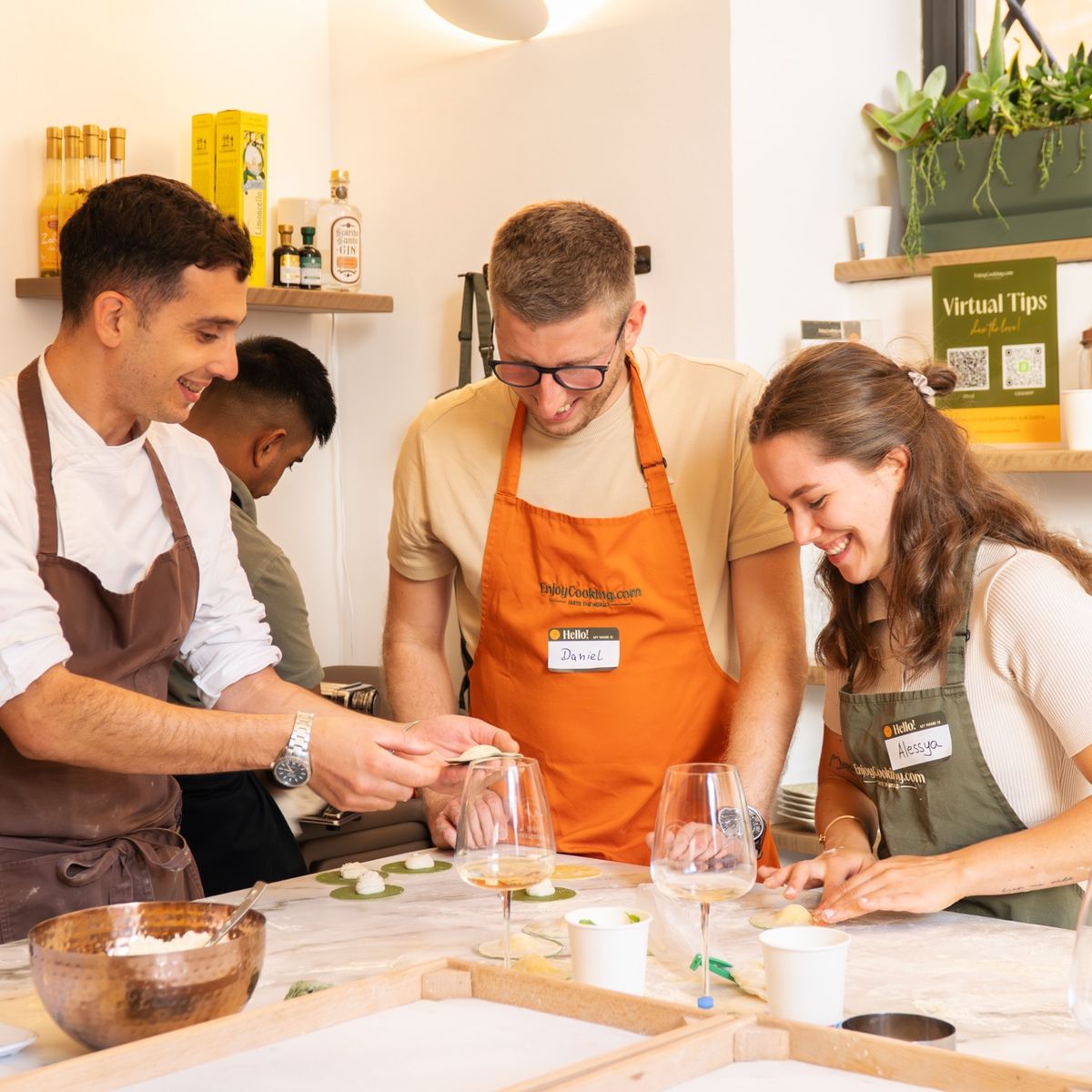 All-in-One Italian Cooking Experience: Pizza, Pasta & Gelato Near the Colosseum