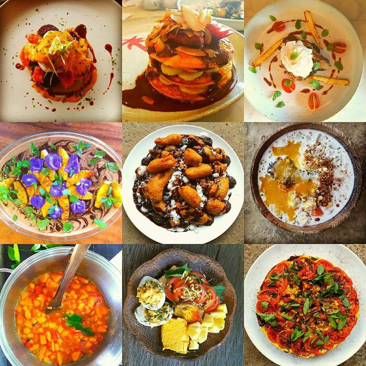 Forage in Rain Forest Gardens and Healthy Vegan Cooking Day Plan