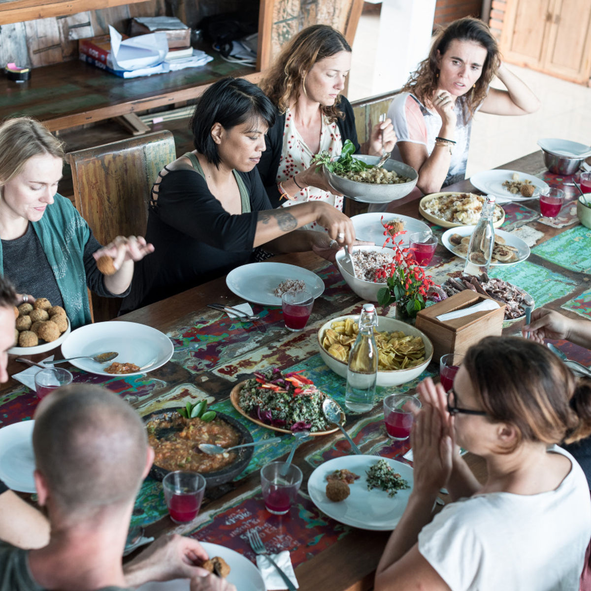 Forage in Rain Forest Gardens and Healthy Vegan Cooking Day Plan