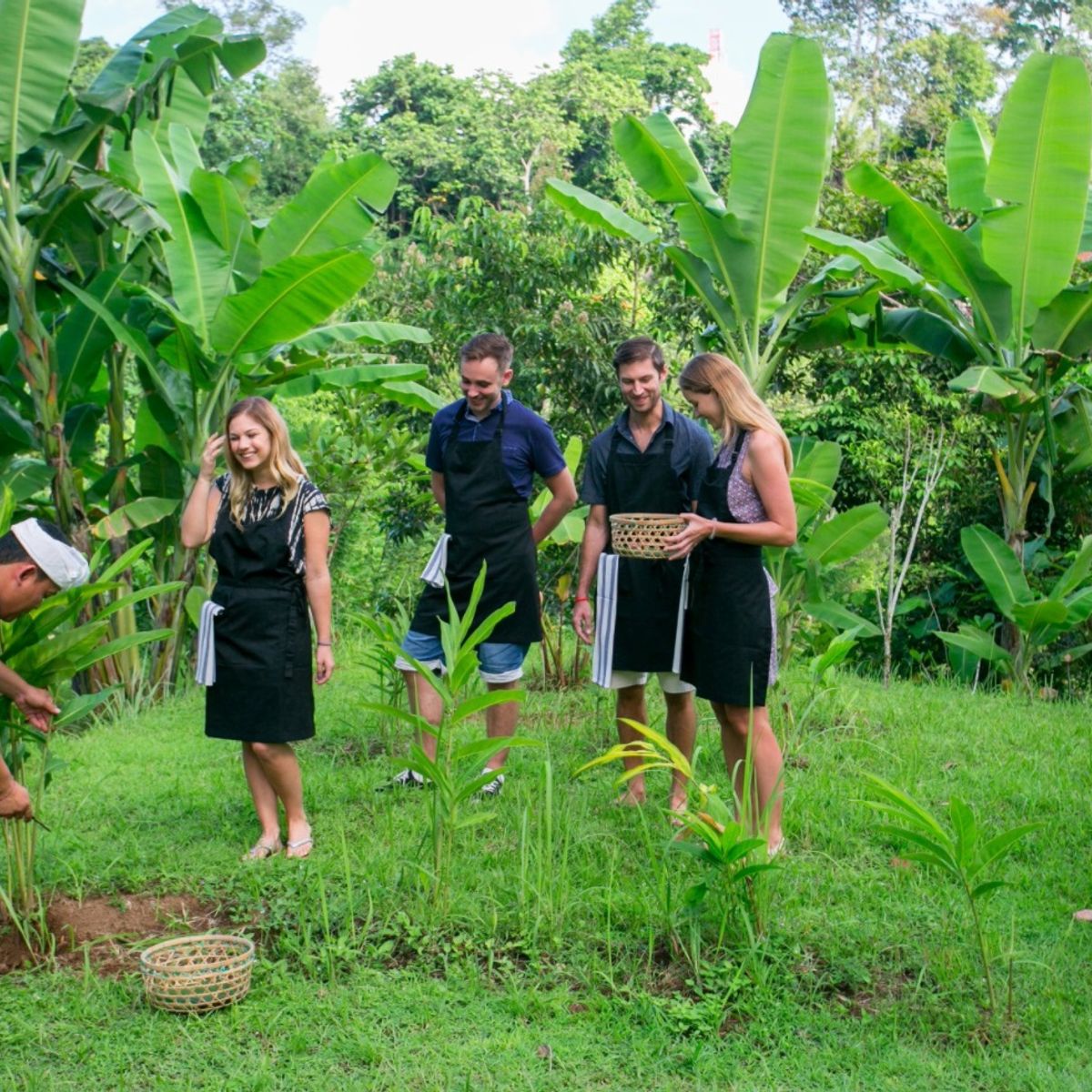 Private Authentic 15-Recipe Balinese Ceremonial Feast, only 8 cooks per class - Pick Organic Produce in our Garden.