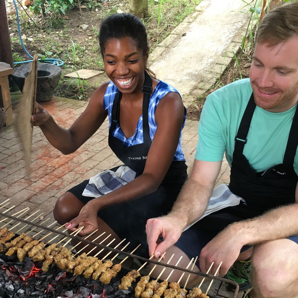 Authentic 15-Recipe Balinese Ceremonial Feast, only 8 cooks per class - Pick Organic Produce in our Garden.