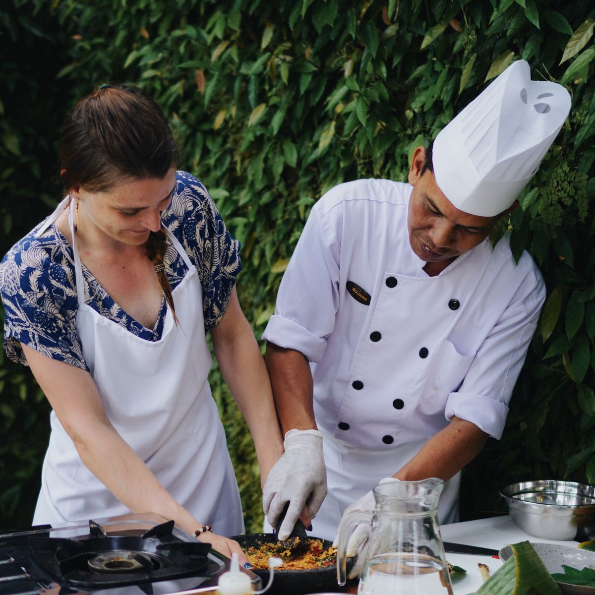 Cours de cuisine balinaise authentique avec un chef