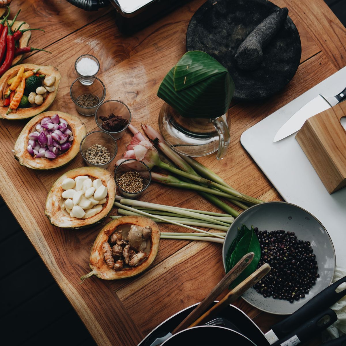 Cours de cuisine balinaise authentique avec un chef