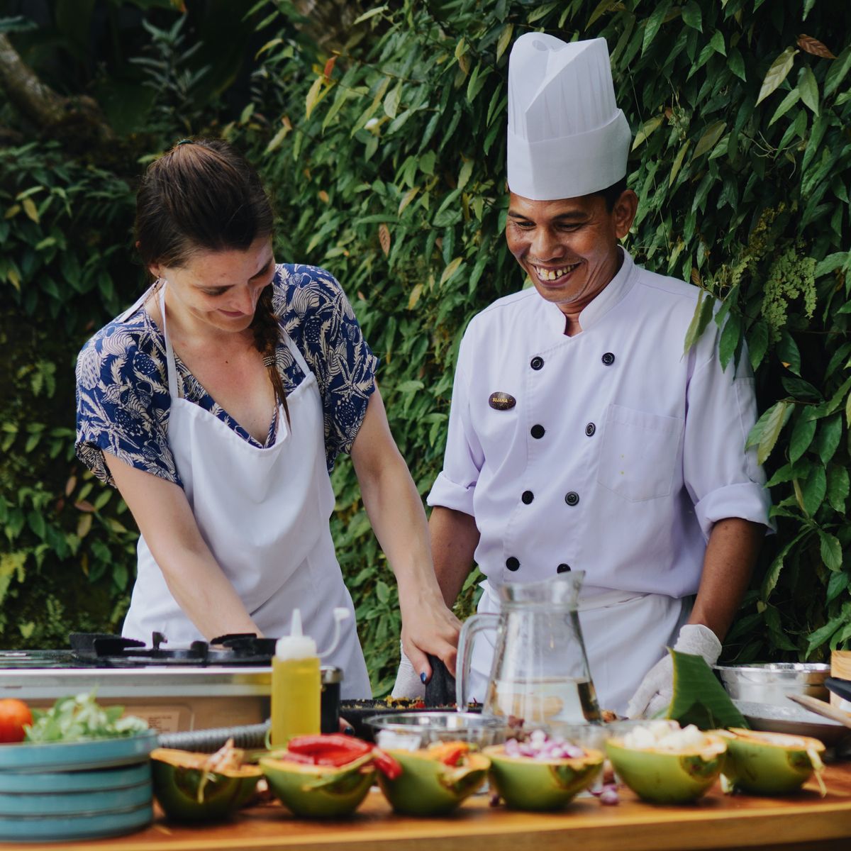 Cours de cuisine balinaise authentique avec un chef