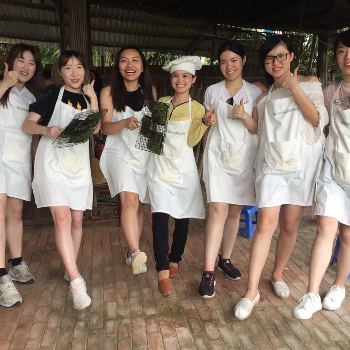 Tra Que Water Wheel Cooking Class with Organic Herb Garden Visits