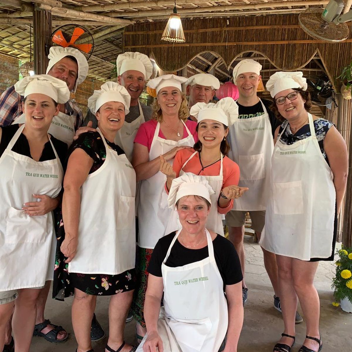 Tra Que Water Wheel Cooking Class with Organic Herb Garden Visits