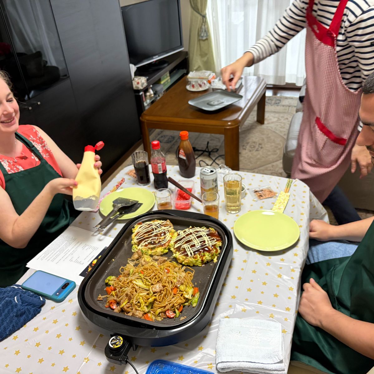 Authentic Japanese Okonomiyaki & Yakisoba  Cooking Experience