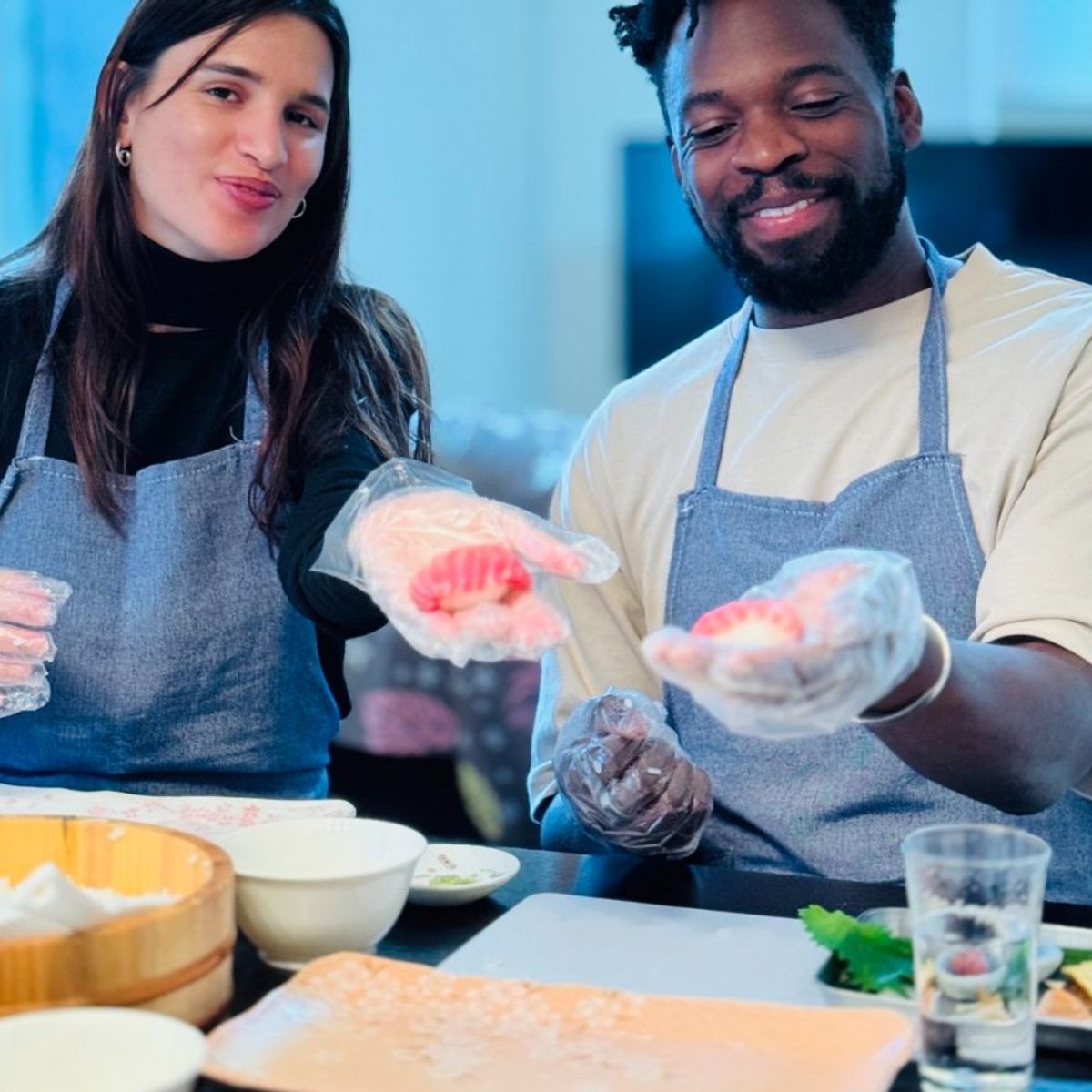 Authentic Sushi Making Experience with a Pro Japanese Chef & Local Supermarket Tour (Private or Small Group)