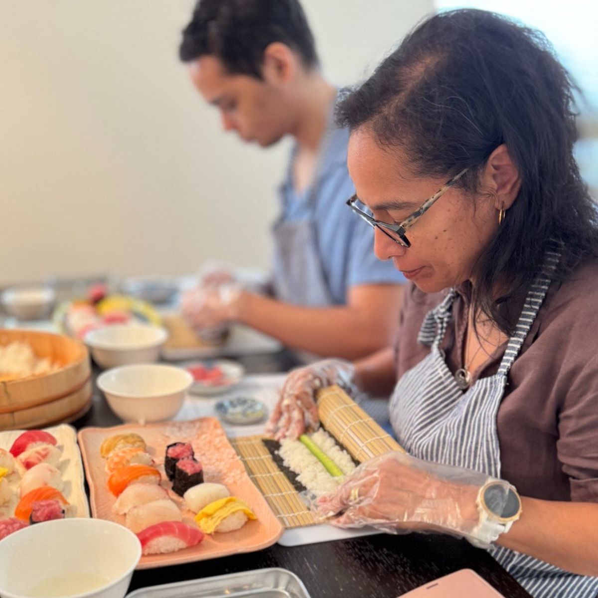 Authentic Sushi Making Experience with a Pro Japanese Chef & Local Supermarket Tour (Private or Small Group)