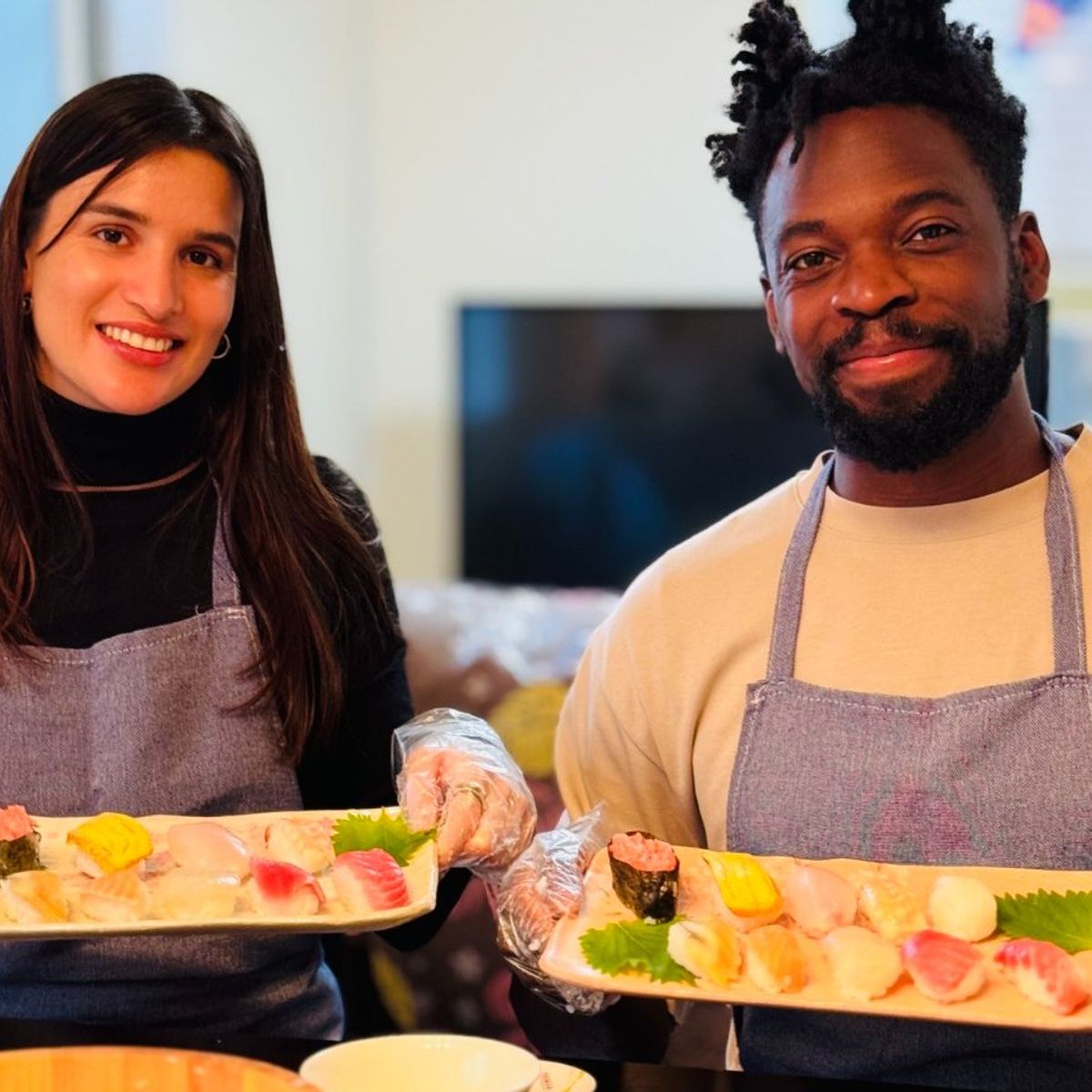 Authentic Sushi Making Experience with a Pro Japanese Chef & Local Supermarket Tour (Private or Small Group)