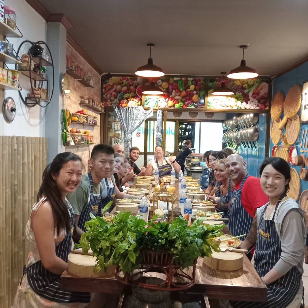 Explore a Morning Market and Cook Classic Thai Dishes in Silom