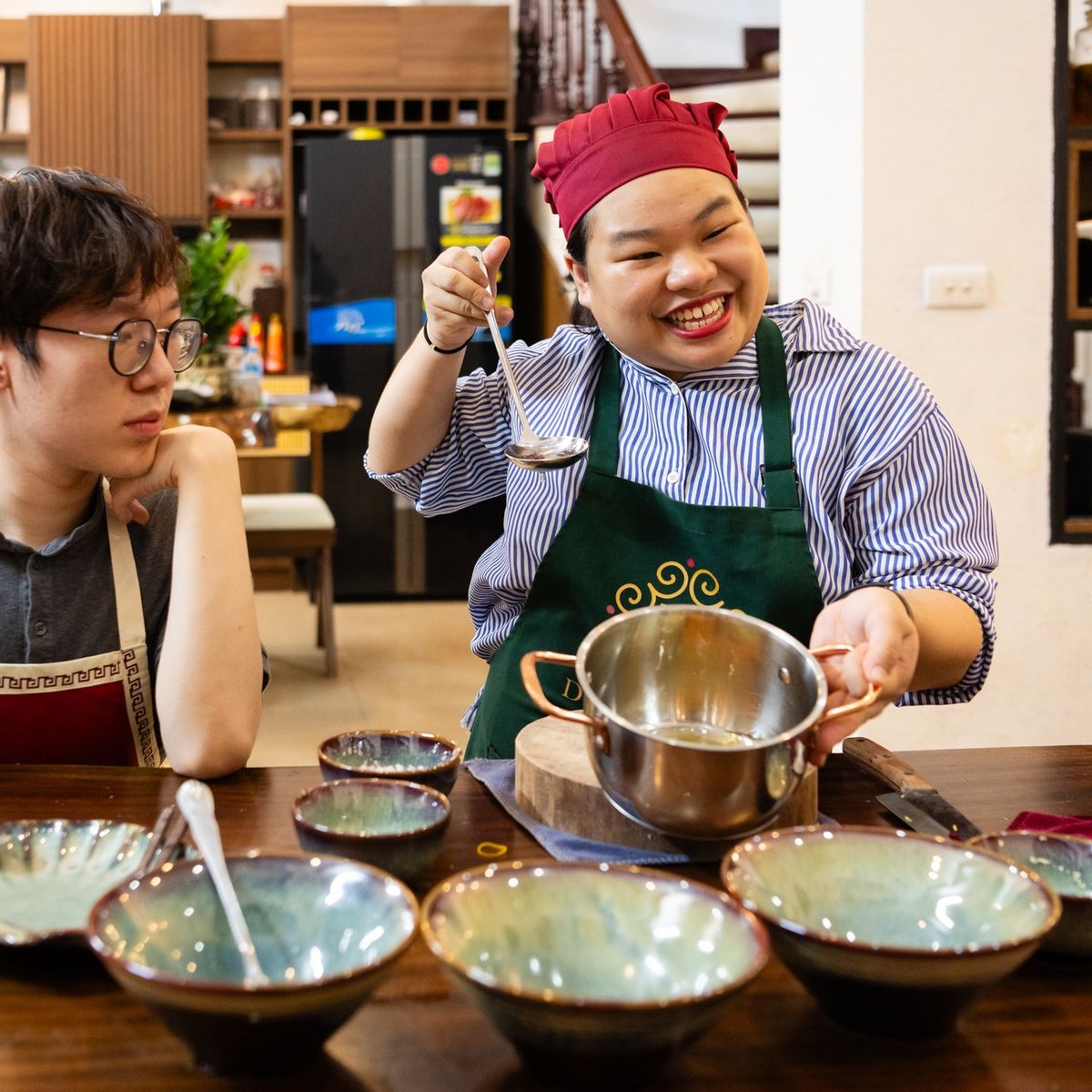 Cours de cuisine vietnamienne authentique avec visite du marché et dégustation de café signature