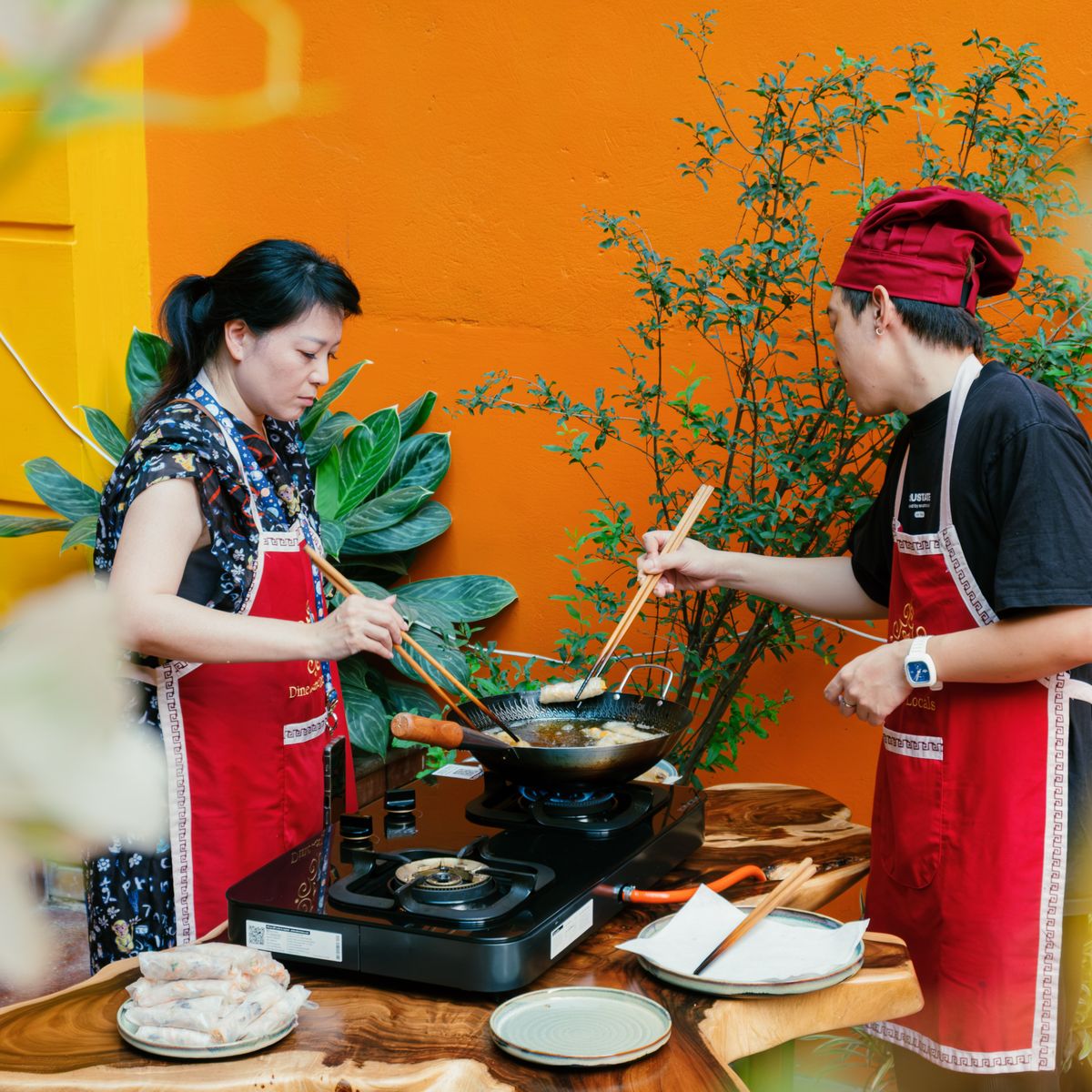 Cours de cuisine vietnamienne authentique avec visite du marché et dégustation de café signature