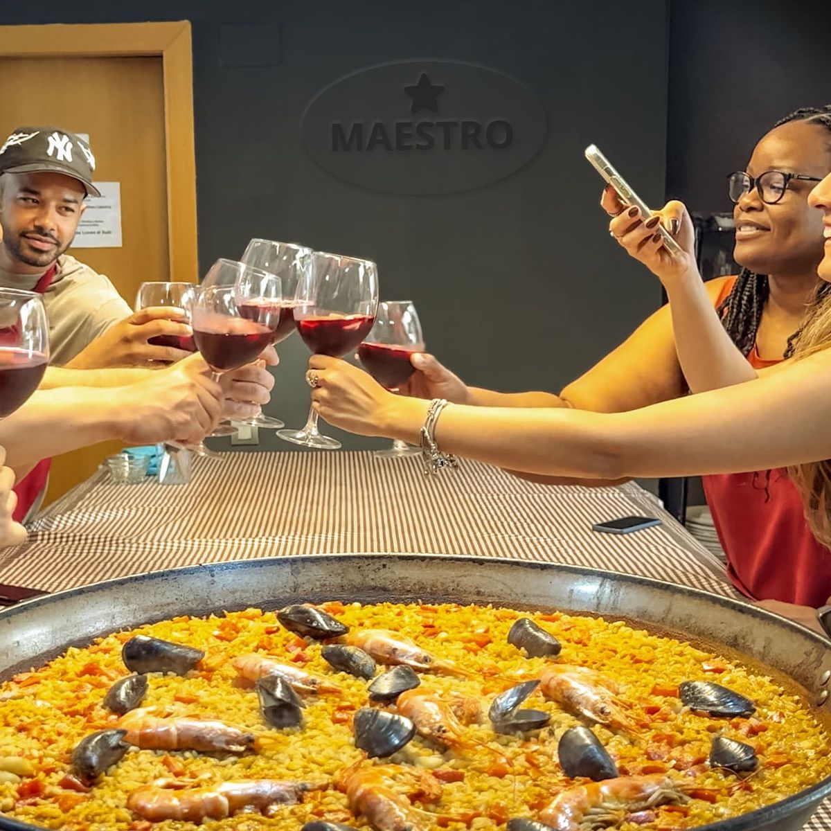 Seafood Paella with Tapas and Sangria in Barcelona