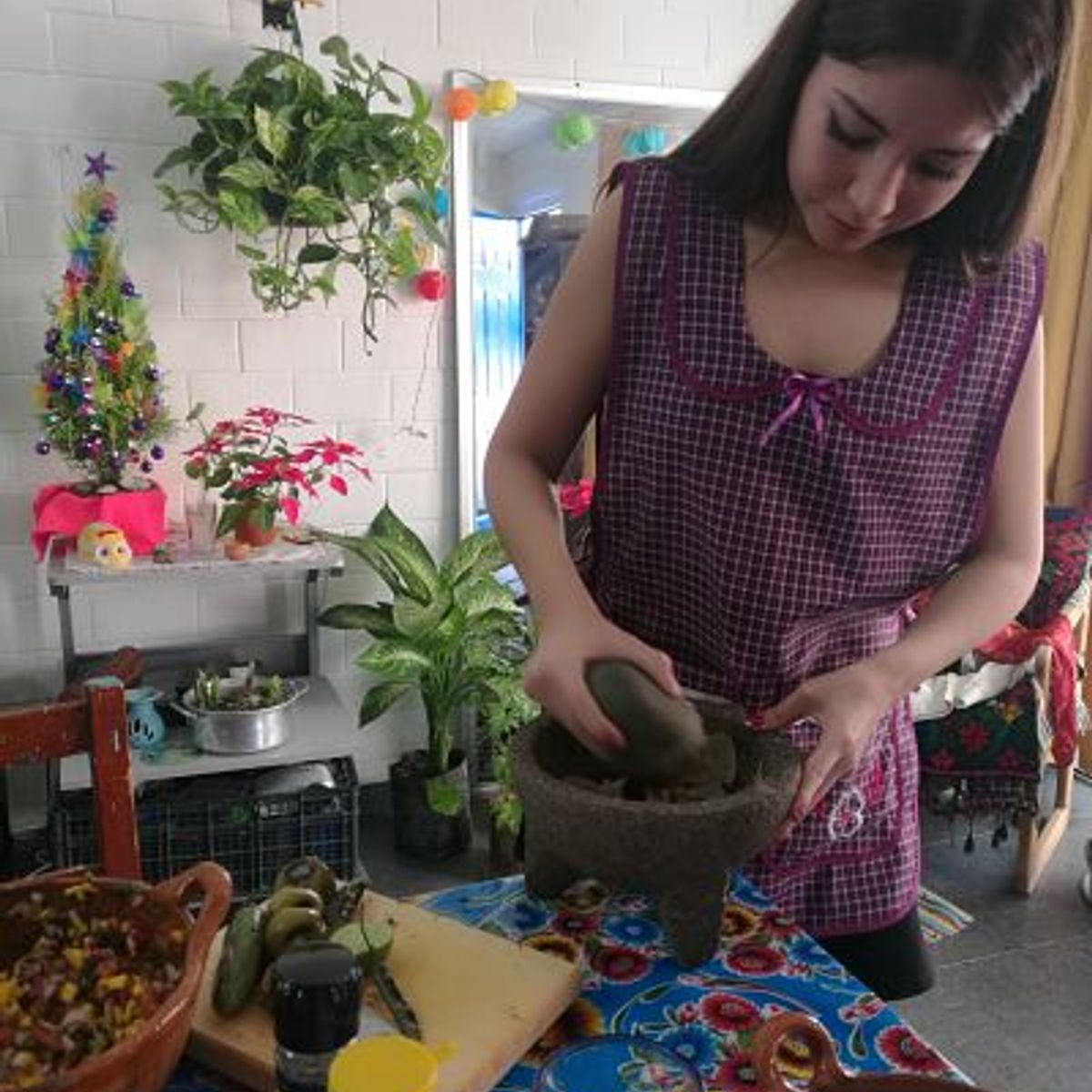 Make Burritos from Scratch in an Authentic Mexican Home + Market Tour Included