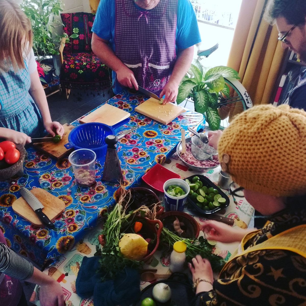 Make Burritos from Scratch in an Authentic Mexican Home + Market Tour Included