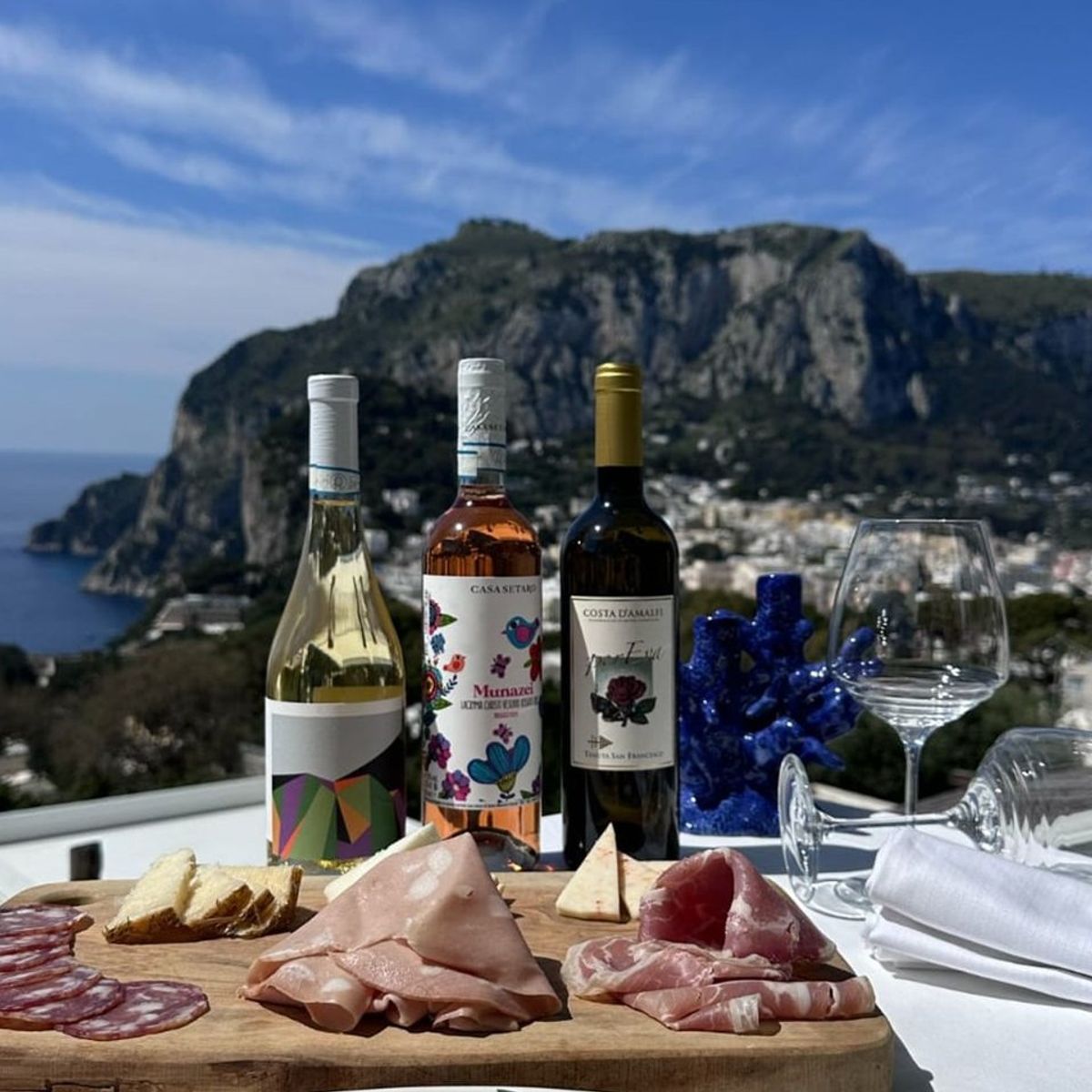 Capri Wine Tasting Experience with a View of the Faraglioni Rocks