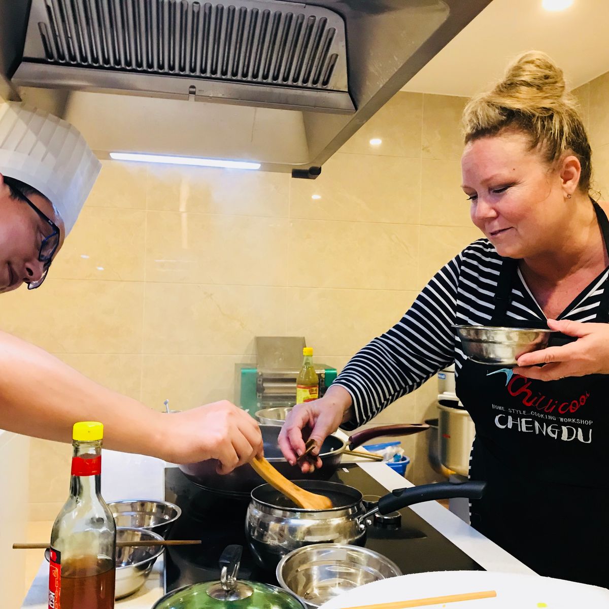 Cours de cuisine de rue à Chengdu : nouilles Dan Dan