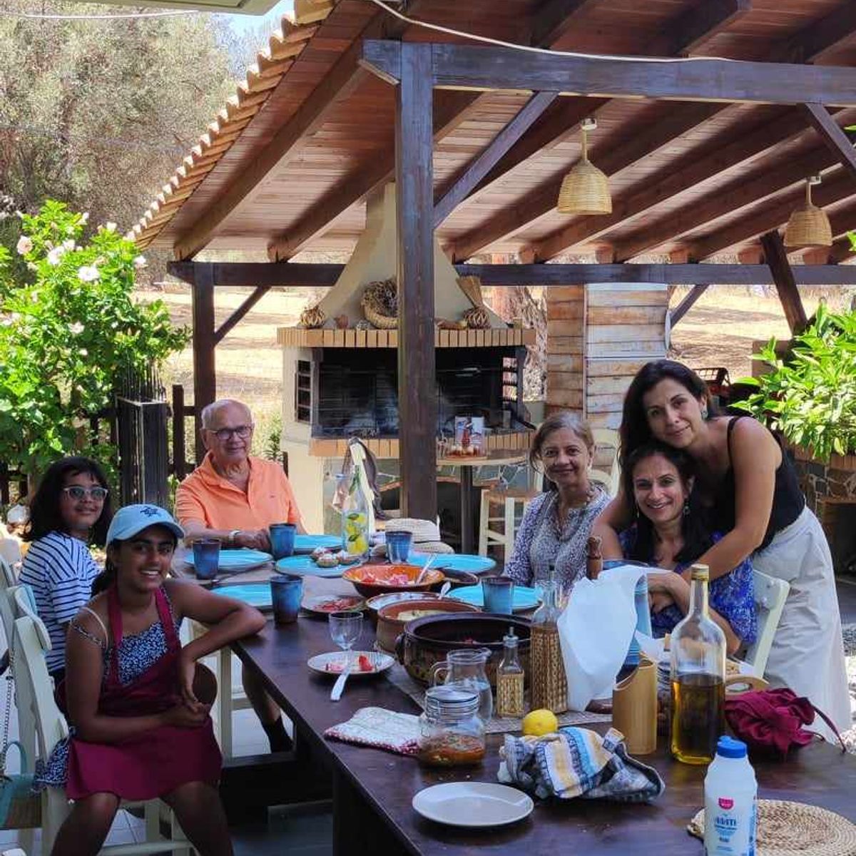 Clase de cocina tradicional cretense casera