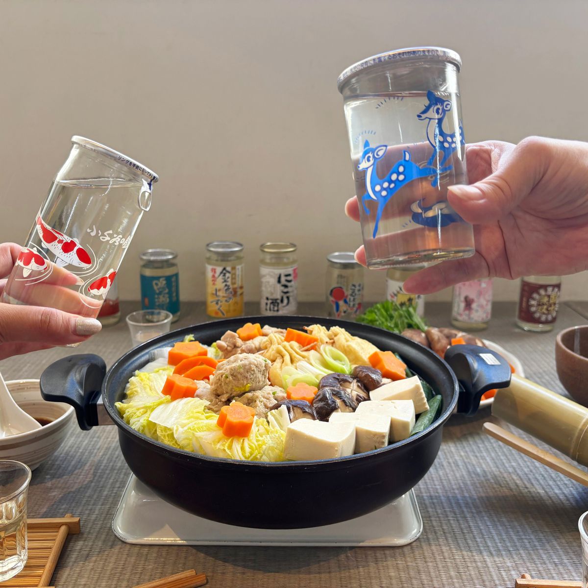 Kochen wie ein Sumo-Ringer: Chanko Nabe & Sake-Verkostung