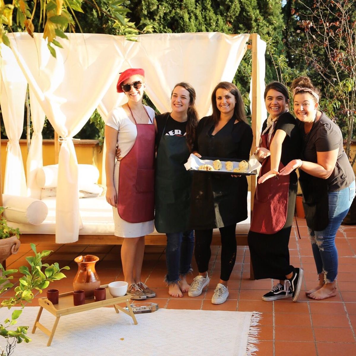 Cook Like An Ancient Tuscan at Hill Overlooking Village
