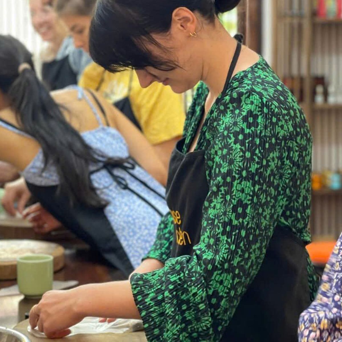 Nem Ran & Bun Cha Cooking in Hanoi Garden Villa + Free Egg Coffee