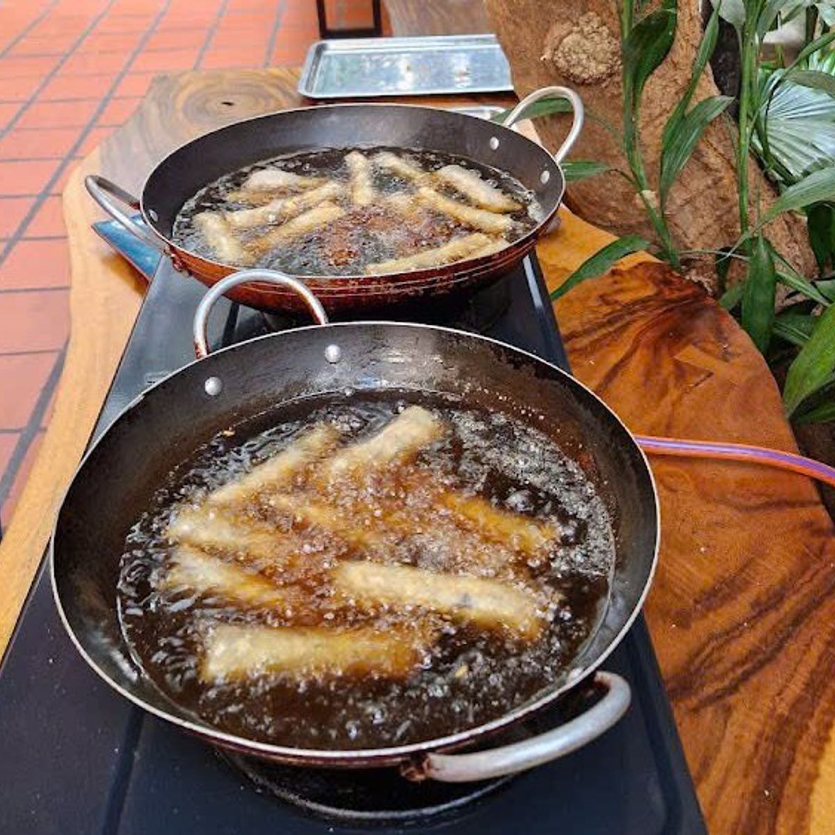 Nem Ran & Bun Cha Cooking in Hanoi Garden Villa + Free Egg Coffee