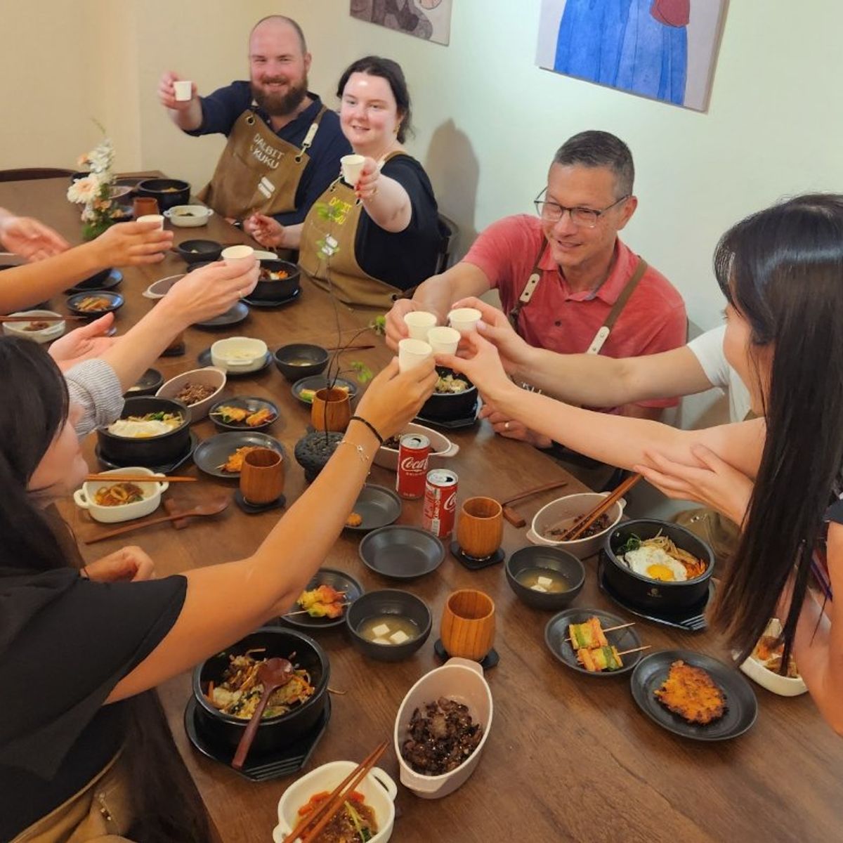 Traditional Korean 6-Dish Cooking Class with Hidden Alley Tour in Seoul