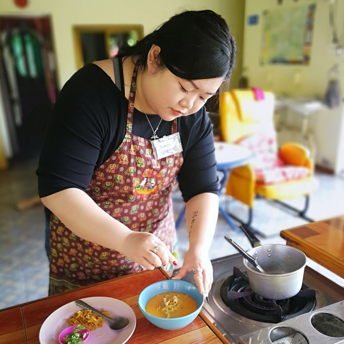 Private Class Morning & Evening with Fresh Ingredients at Organic Garden & Market